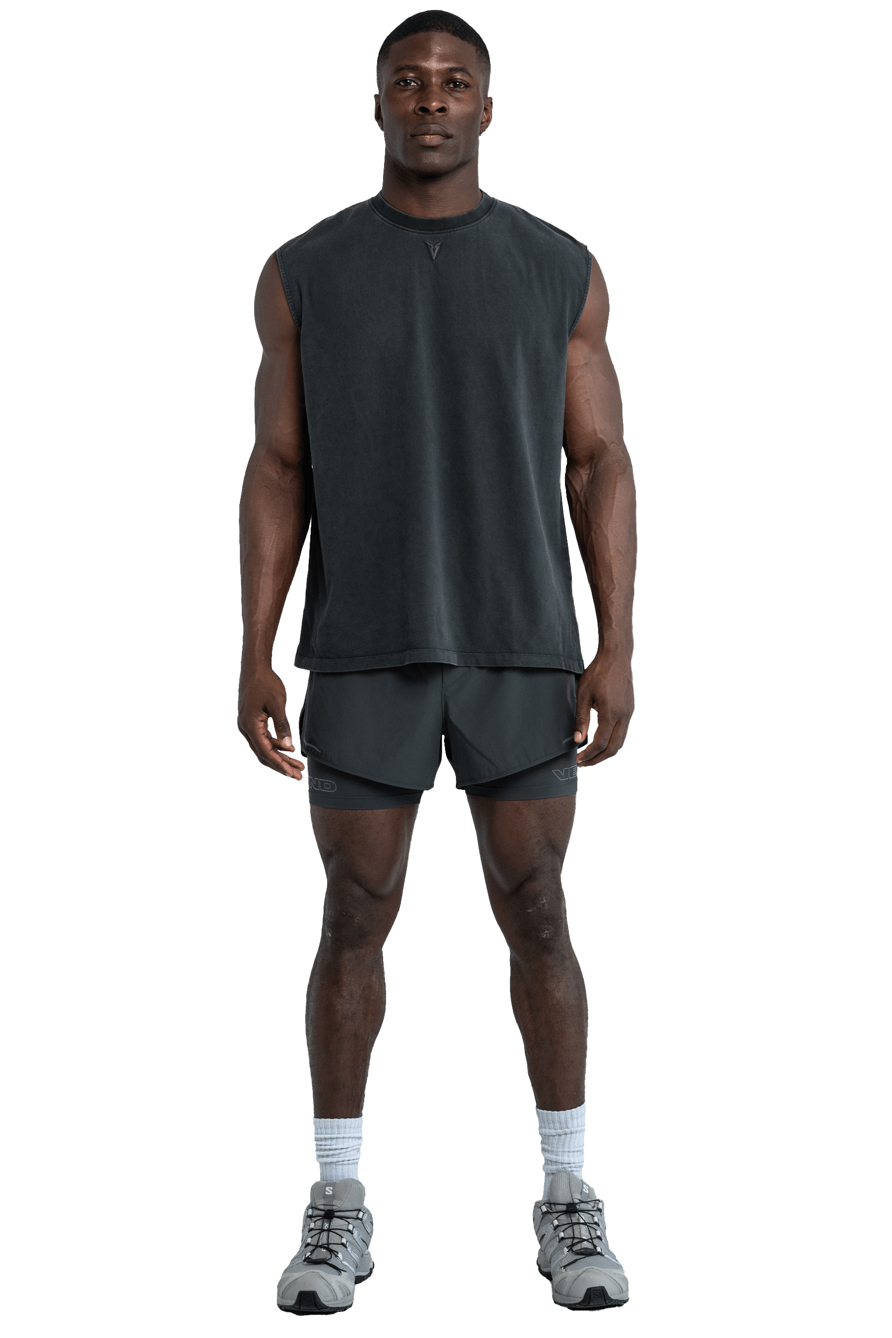 SLEEVELESS T-SHIRT - STORM GRAY
