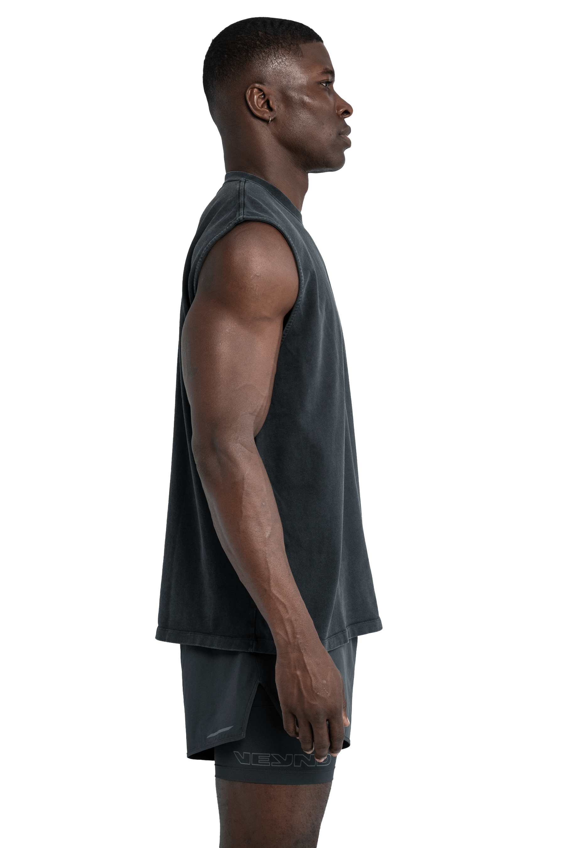 SLEEVELESS T-SHIRT - STORM GRAY