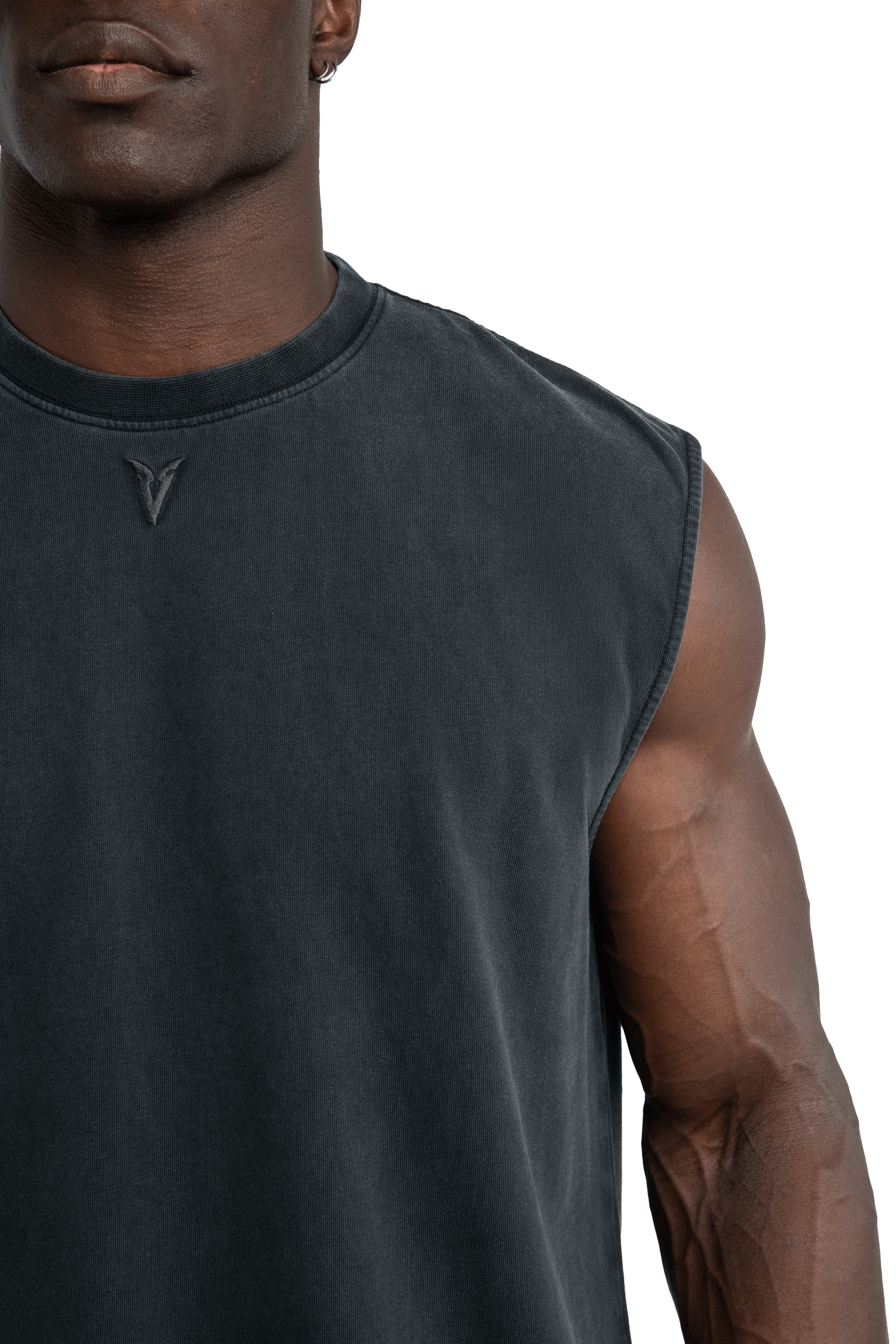 SLEEVELESS T-SHIRT - STORM GRAY