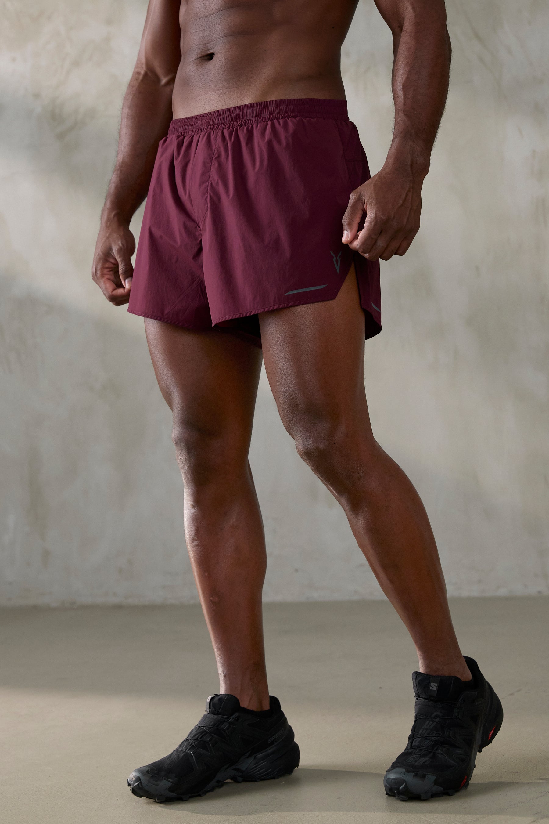 V XLYTE 3 RUNNING SHORTS Burgundy VEYND Veynd