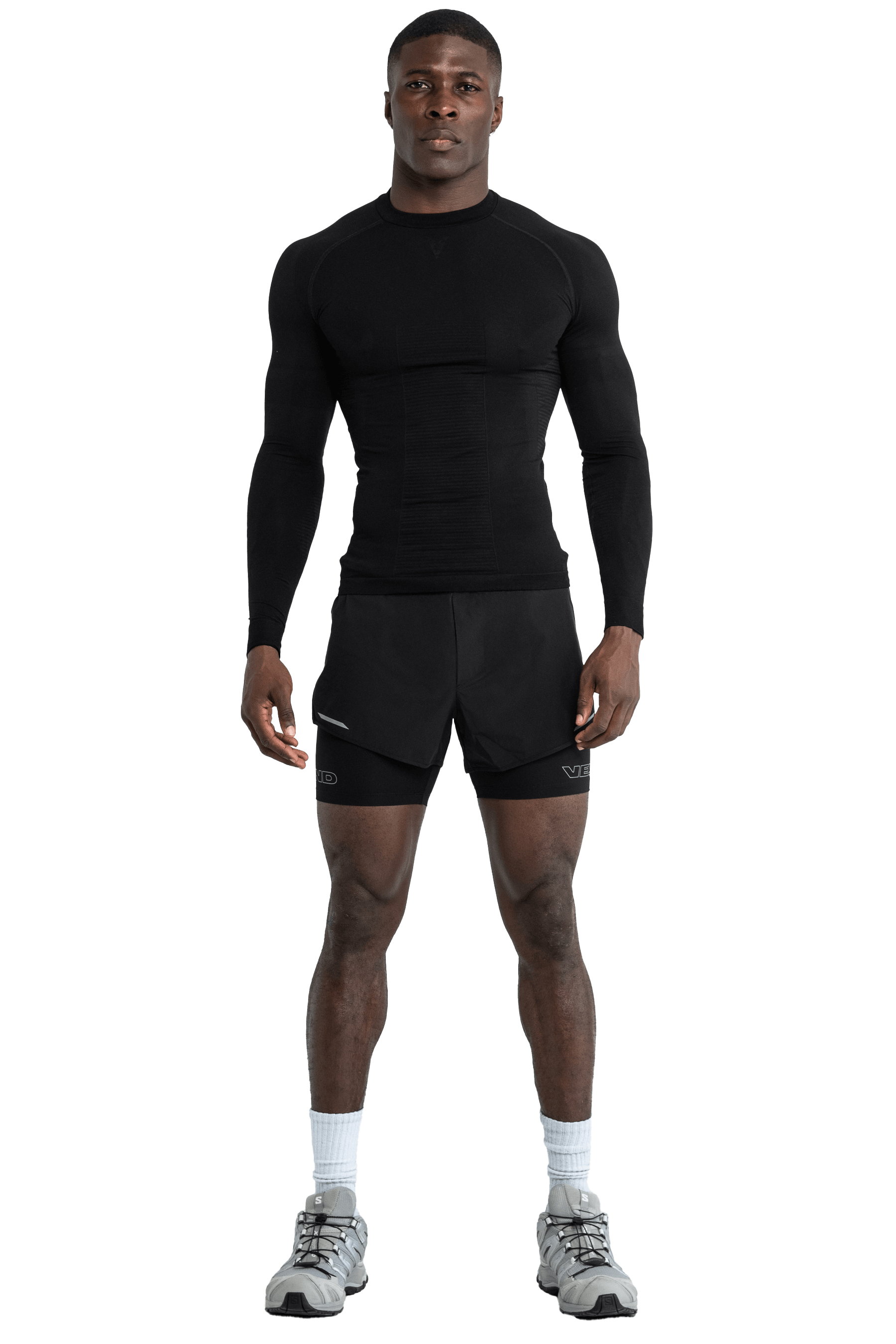 LONG SLEEVED T-SHIRT SEAMLESS - Black