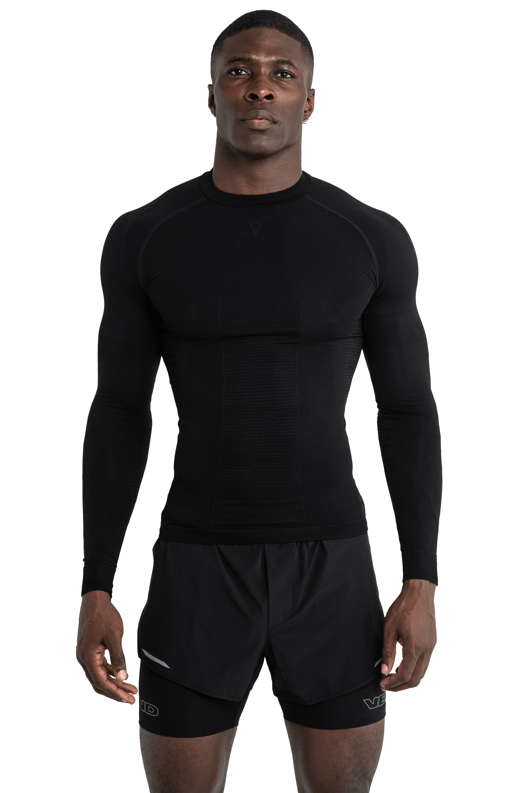 LONG SLEEVED T-SHIRT SEAMLESS - Black
