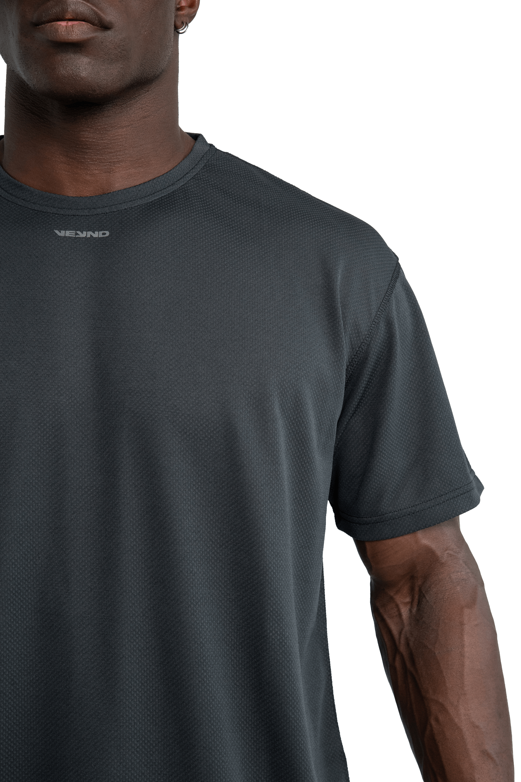 BOXY T-SHIRT CROSS GRAPHIC - Dark Gray
