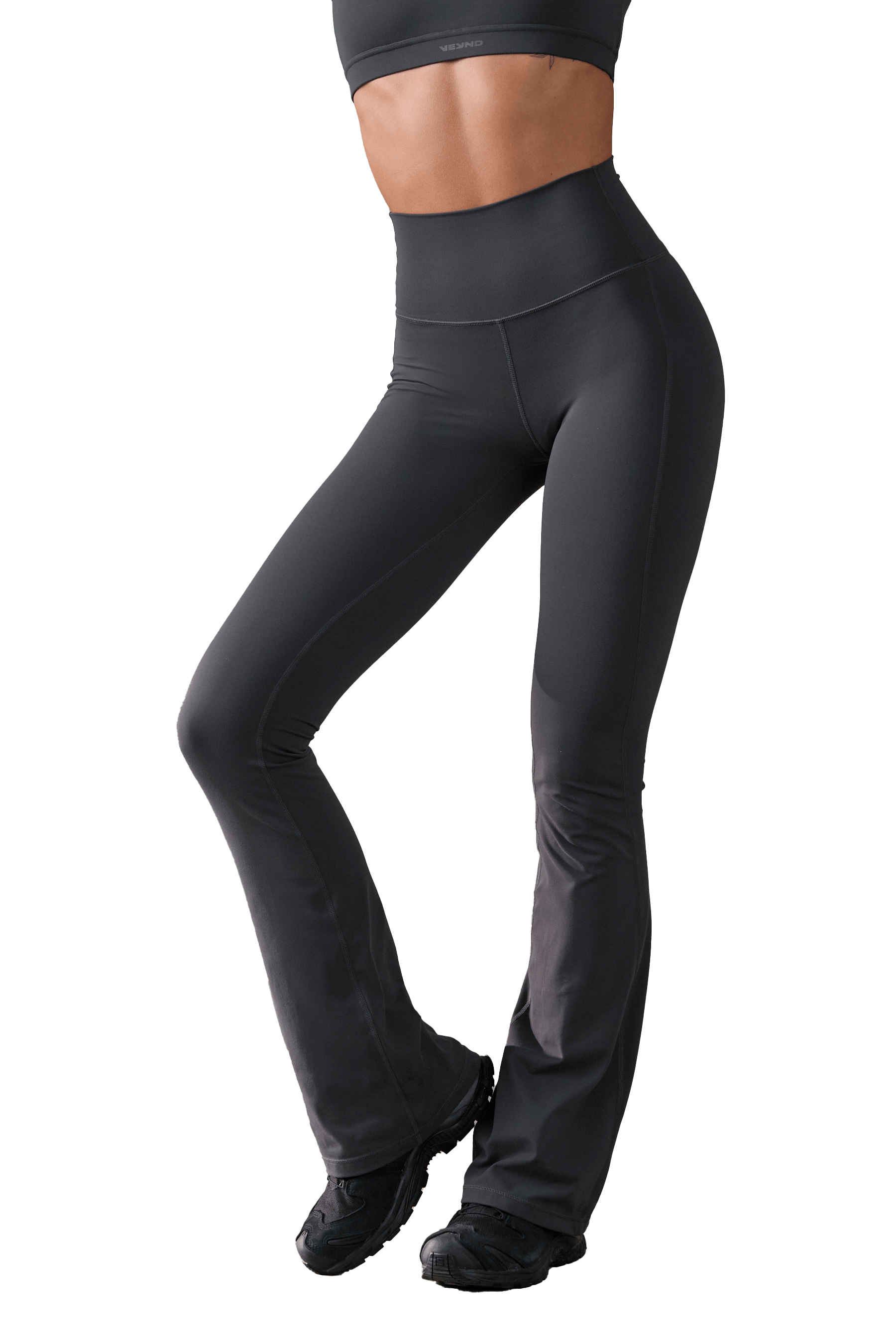 WOMEN'S FLARED LEGGINGS - Dark Gray | VEYND