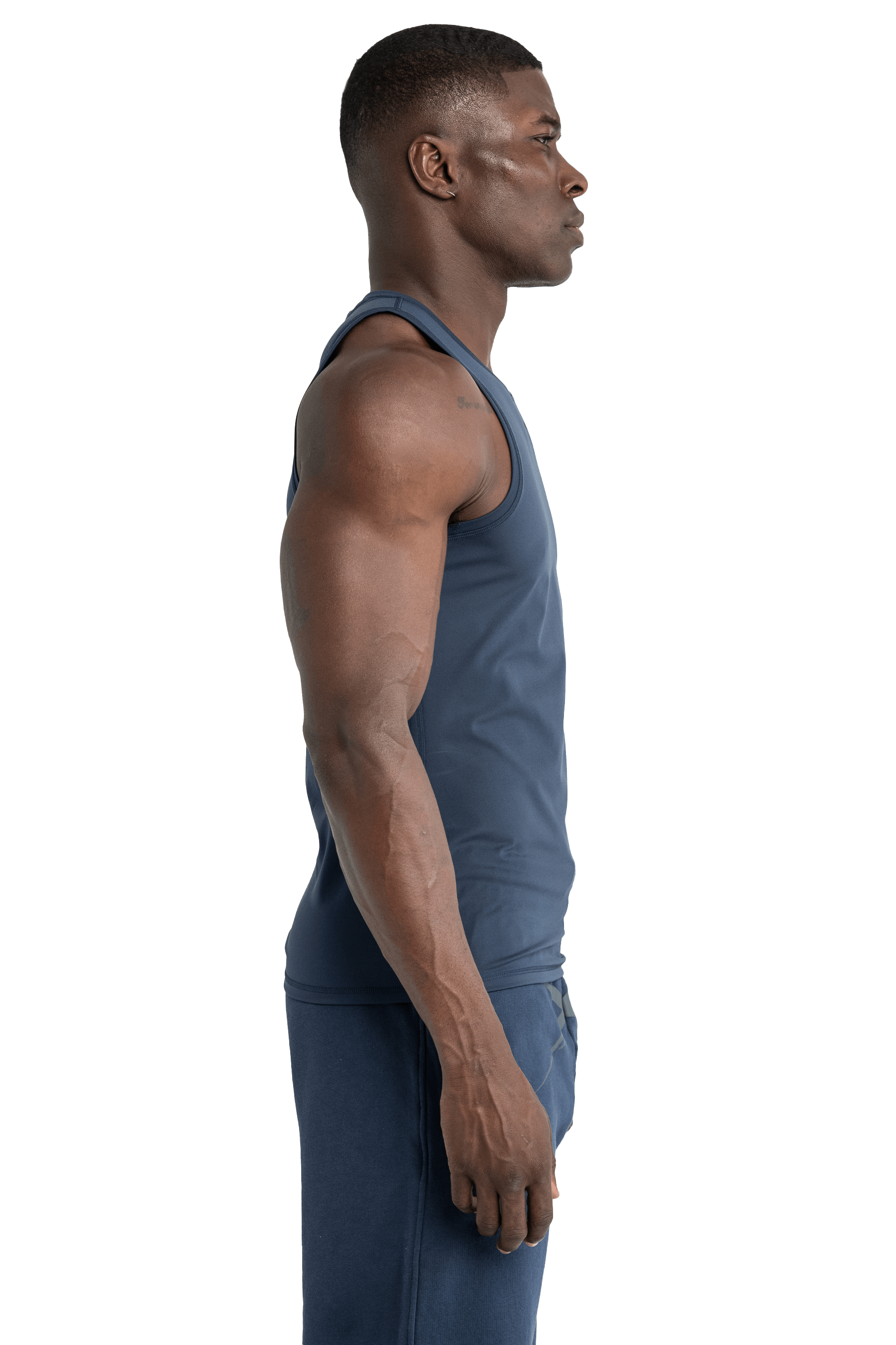 MUSCLE TANK - Navy