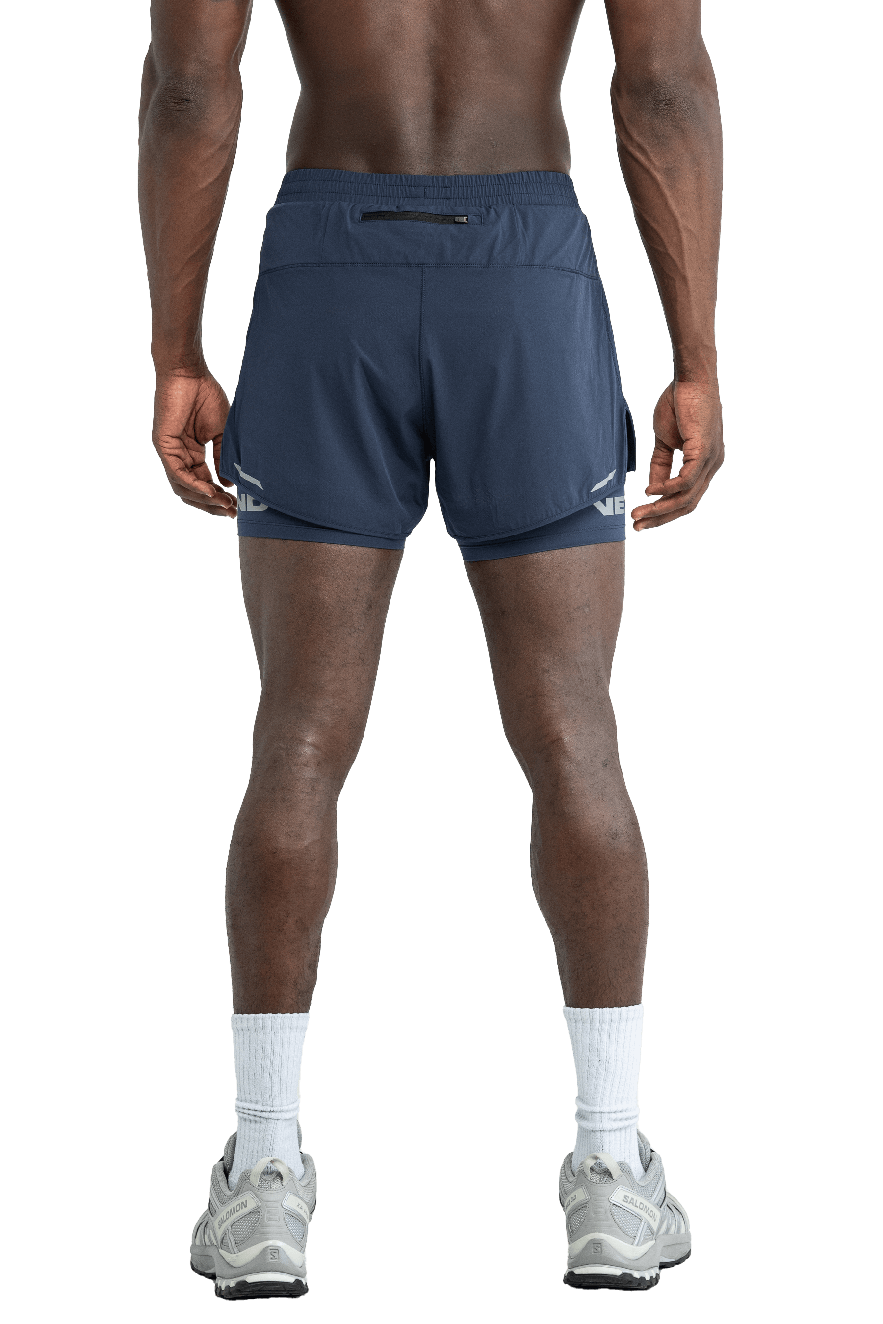 5” 2-IN-1 SHORTS CROSS GRAPHIC - NAVY