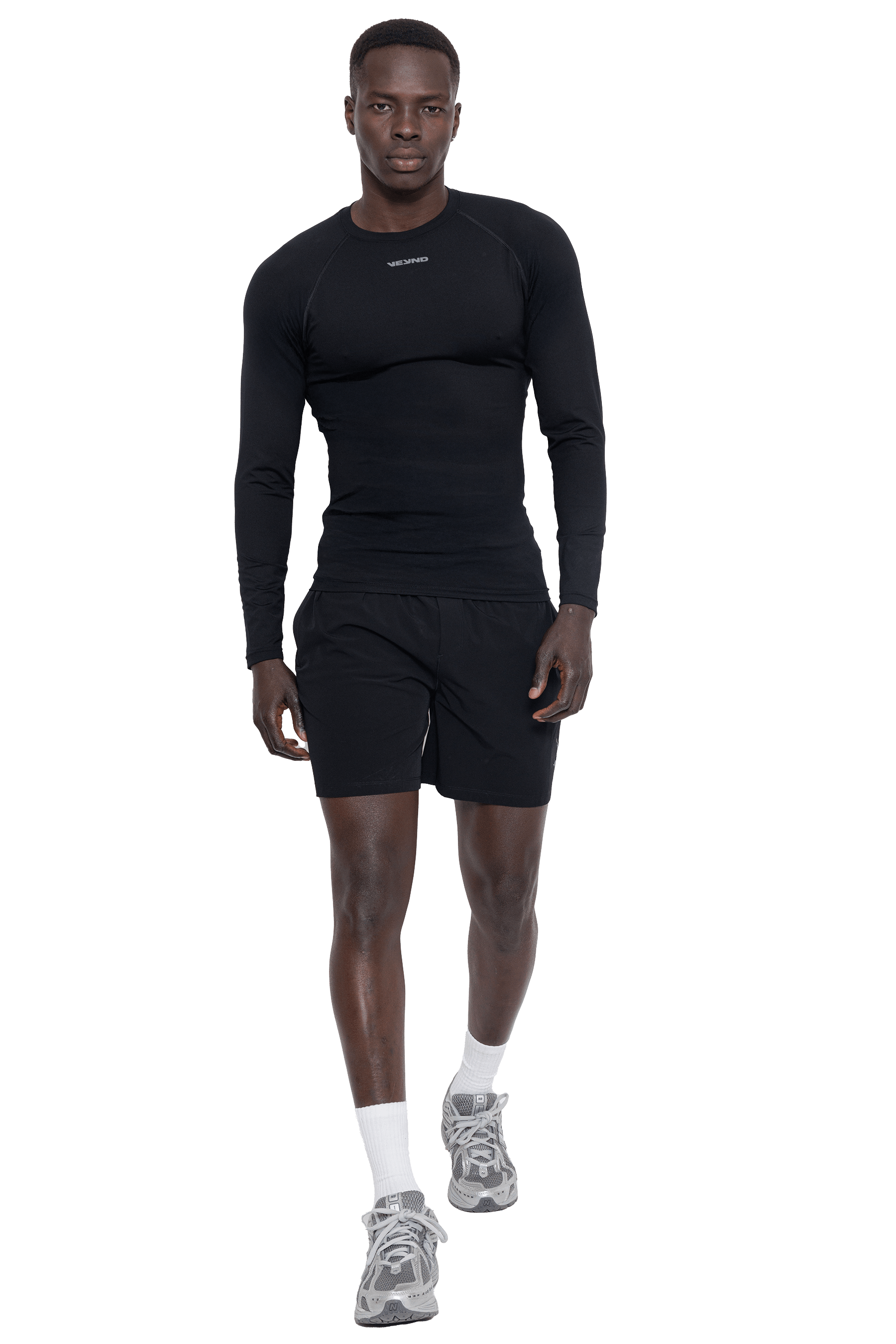 MUSCLE LONG SLEEVE T-SHIRT - BLACK