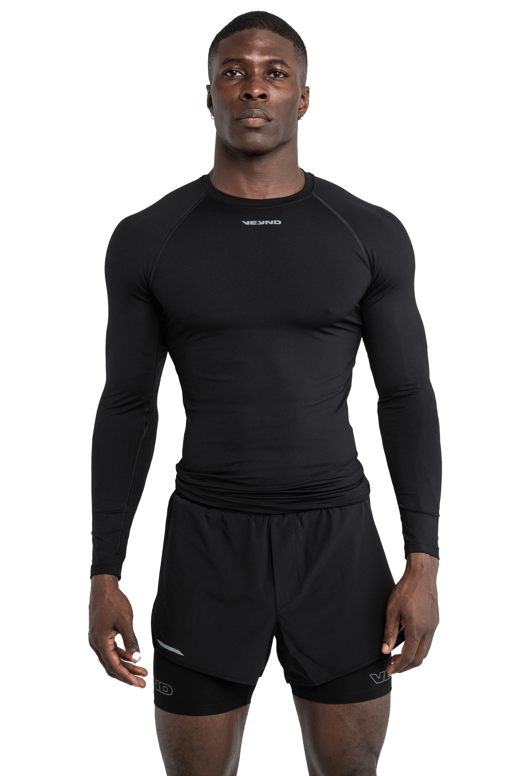 MUSCLE LONG SLEEVE T-SHIRT - BLACK