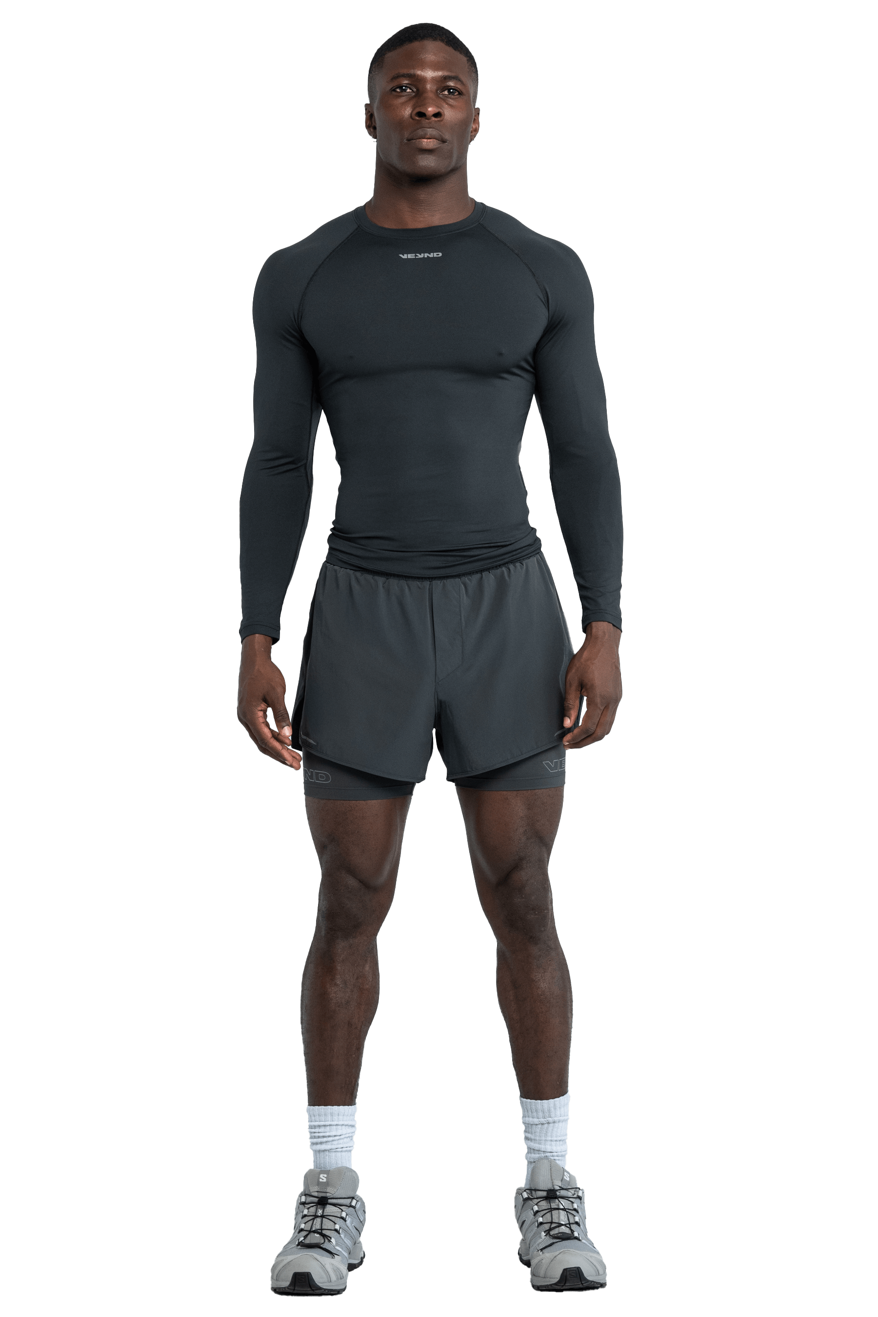 MUSCLE LONG SLEEVE T-SHIRT - GRAY
