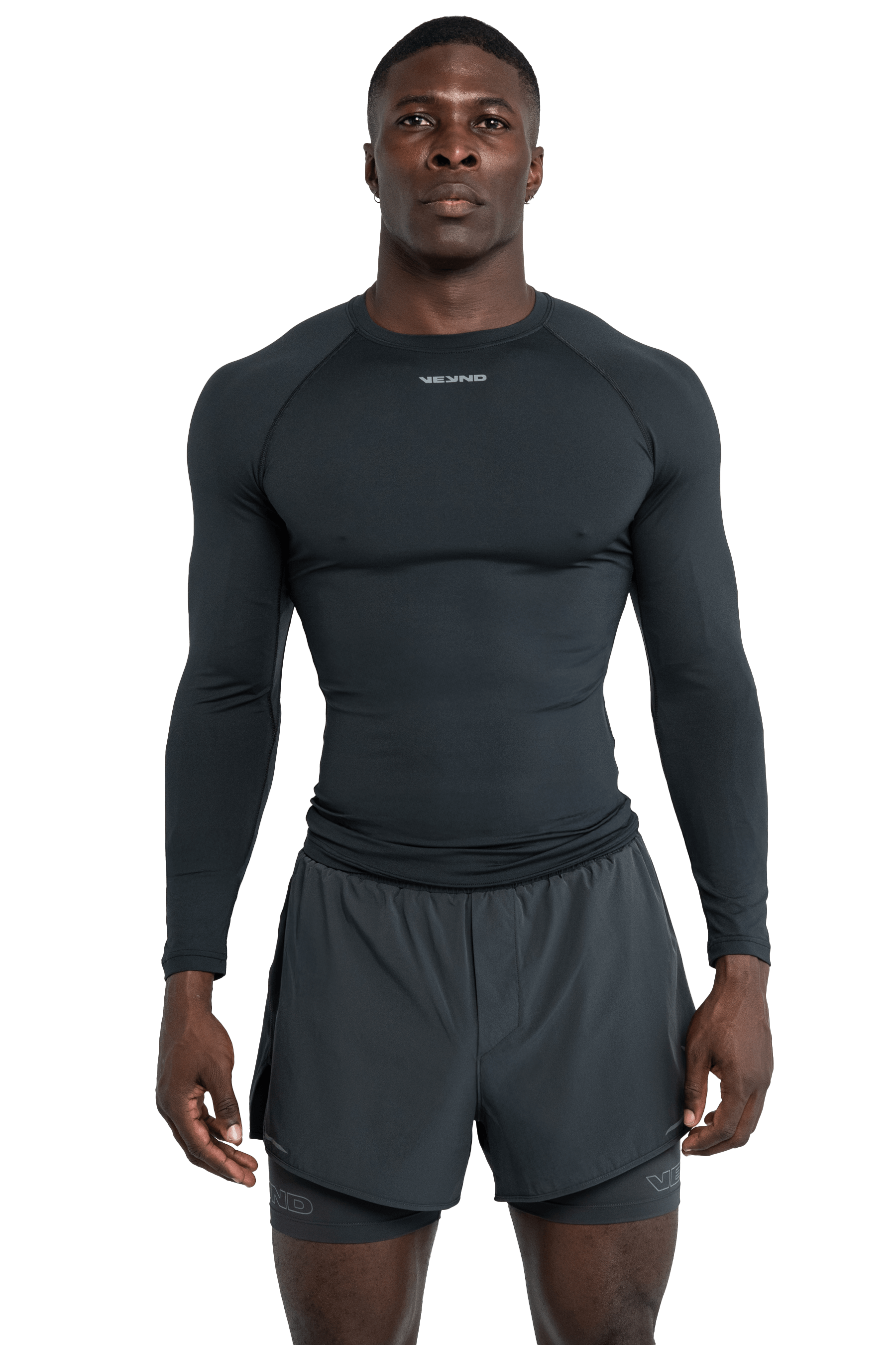 MUSCLE LONG SLEEVE T-SHIRT - GRAY