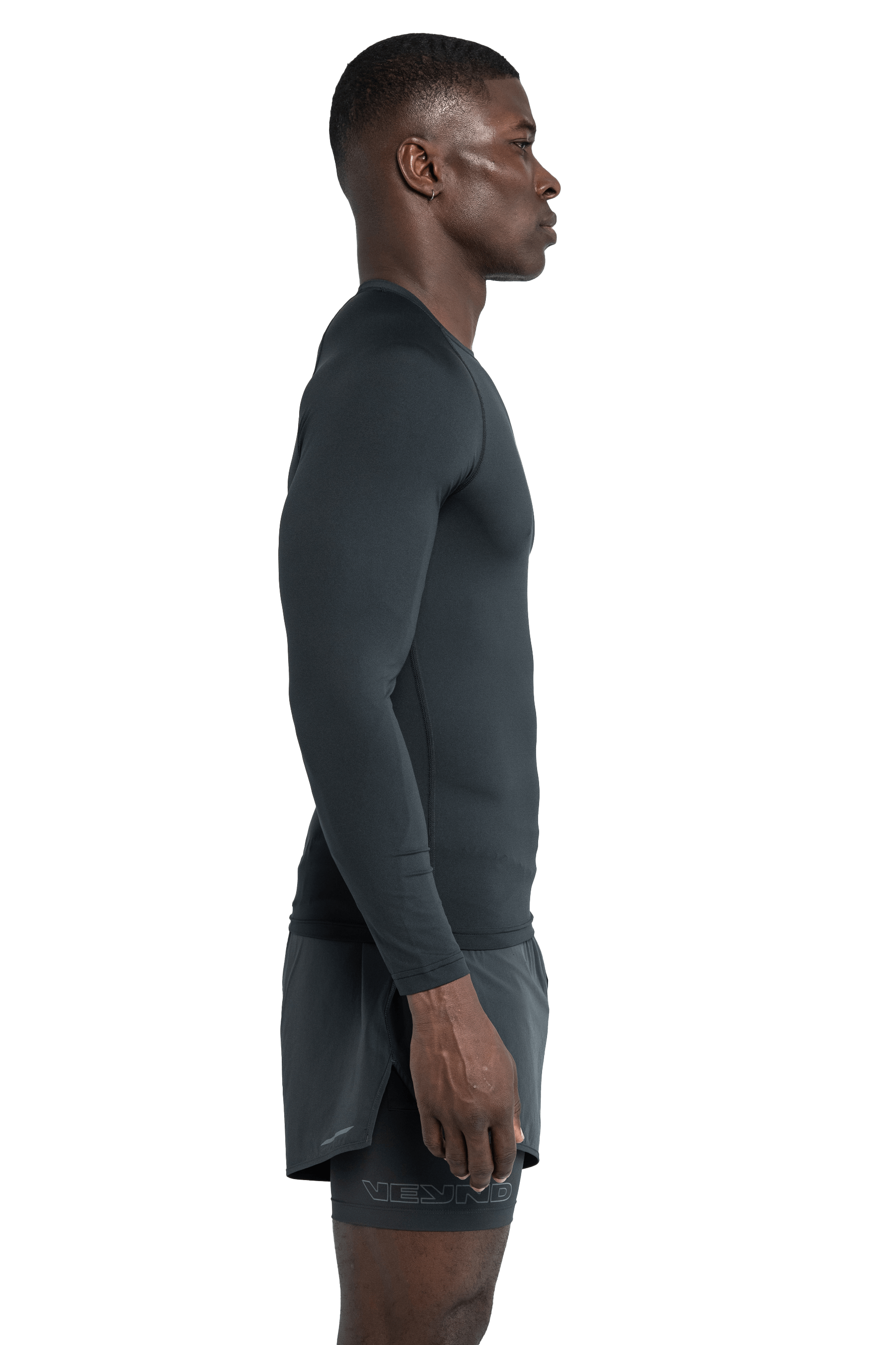 MUSCLE LONG SLEEVE T-SHIRT - GRAY