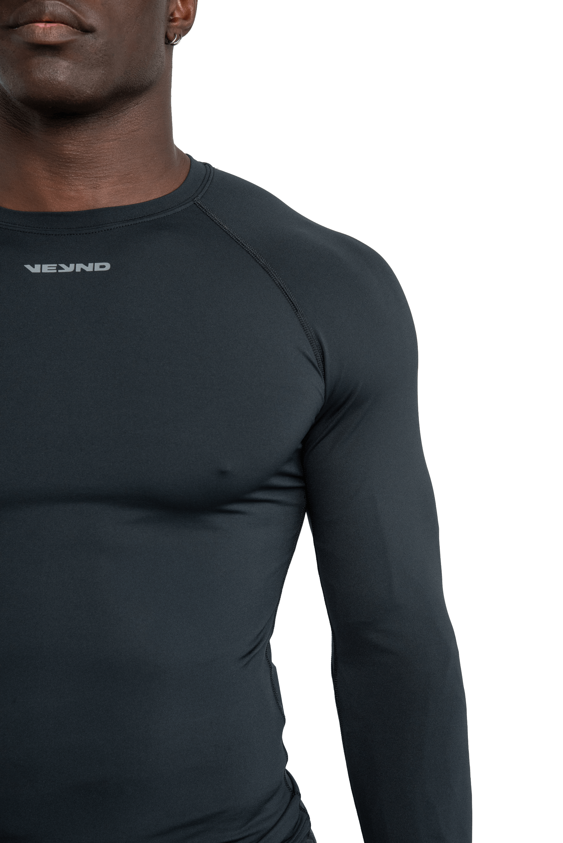 MUSCLE LONG SLEEVE T-SHIRT - GRAY