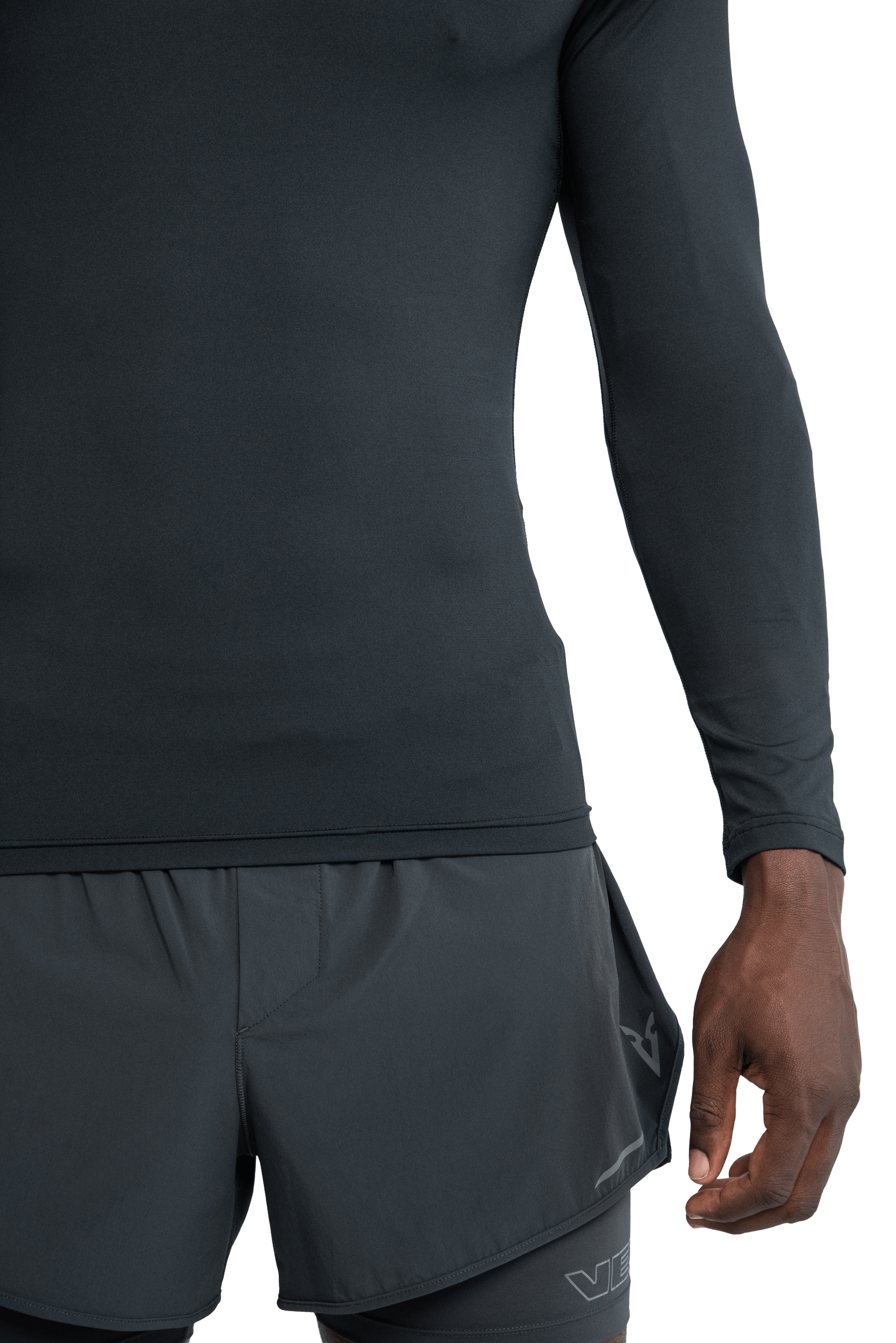 MUSCLE LONG SLEEVE T-SHIRT - GRAY