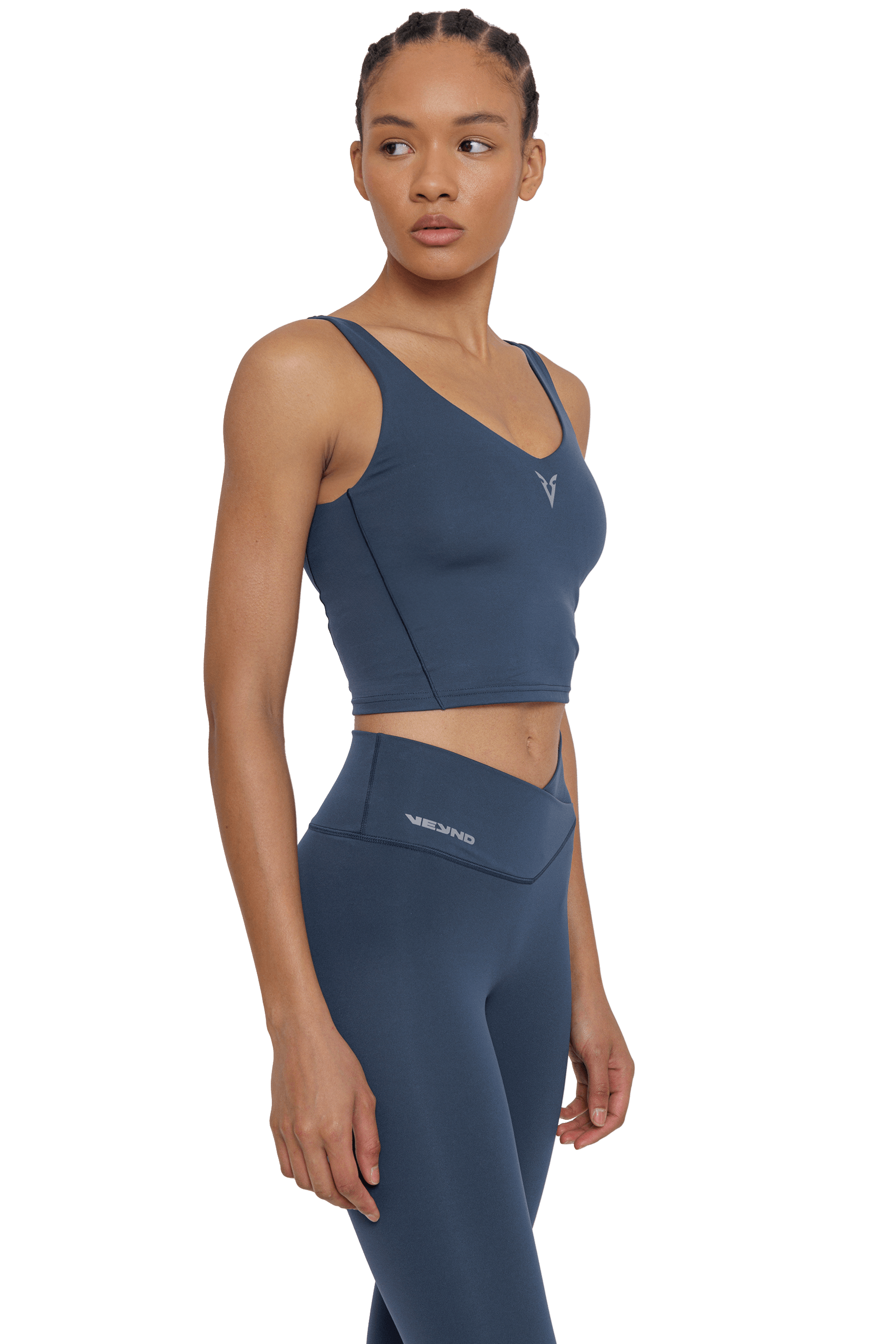 V NECK TANK - NAVY
