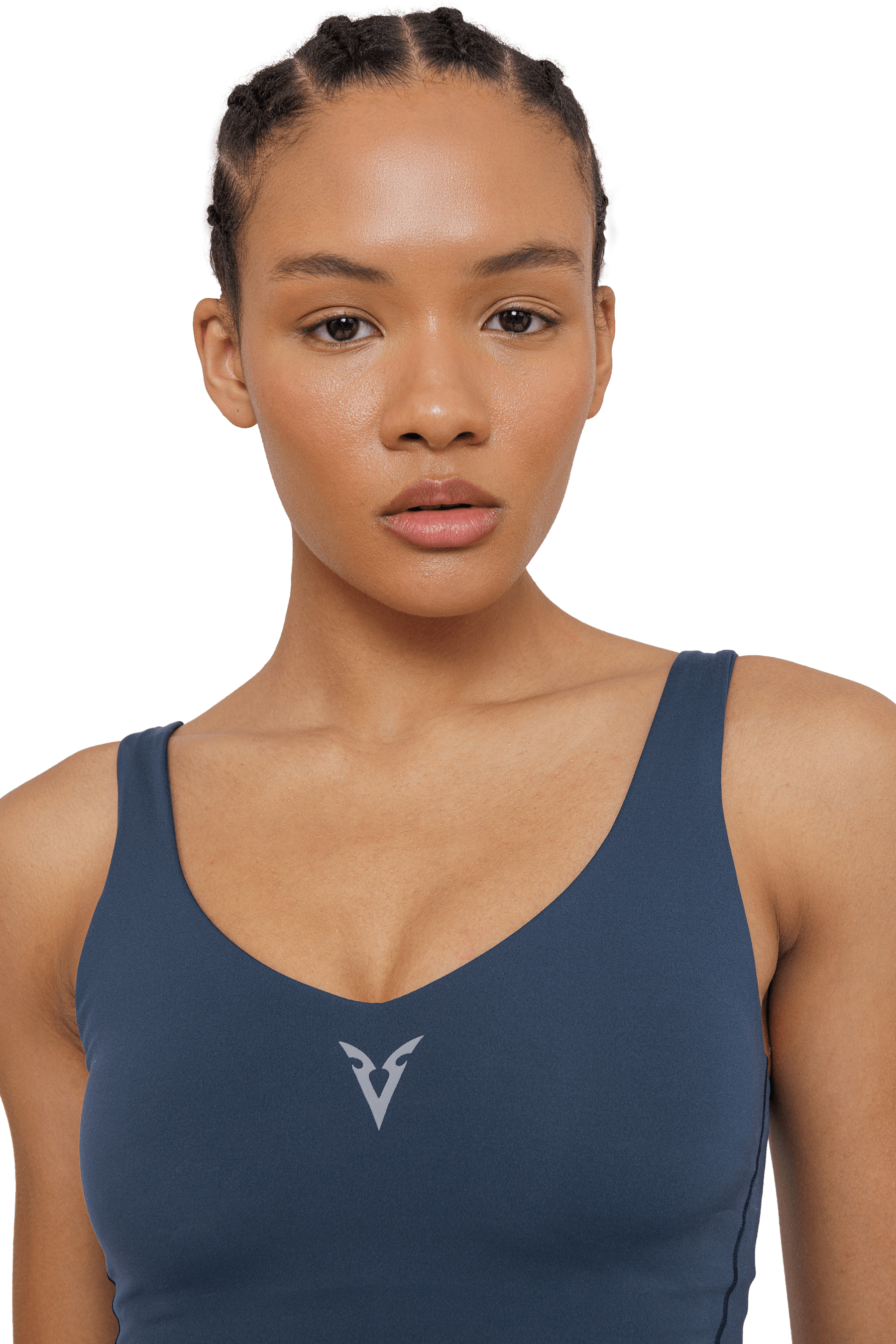 V NECK TANK - NAVY