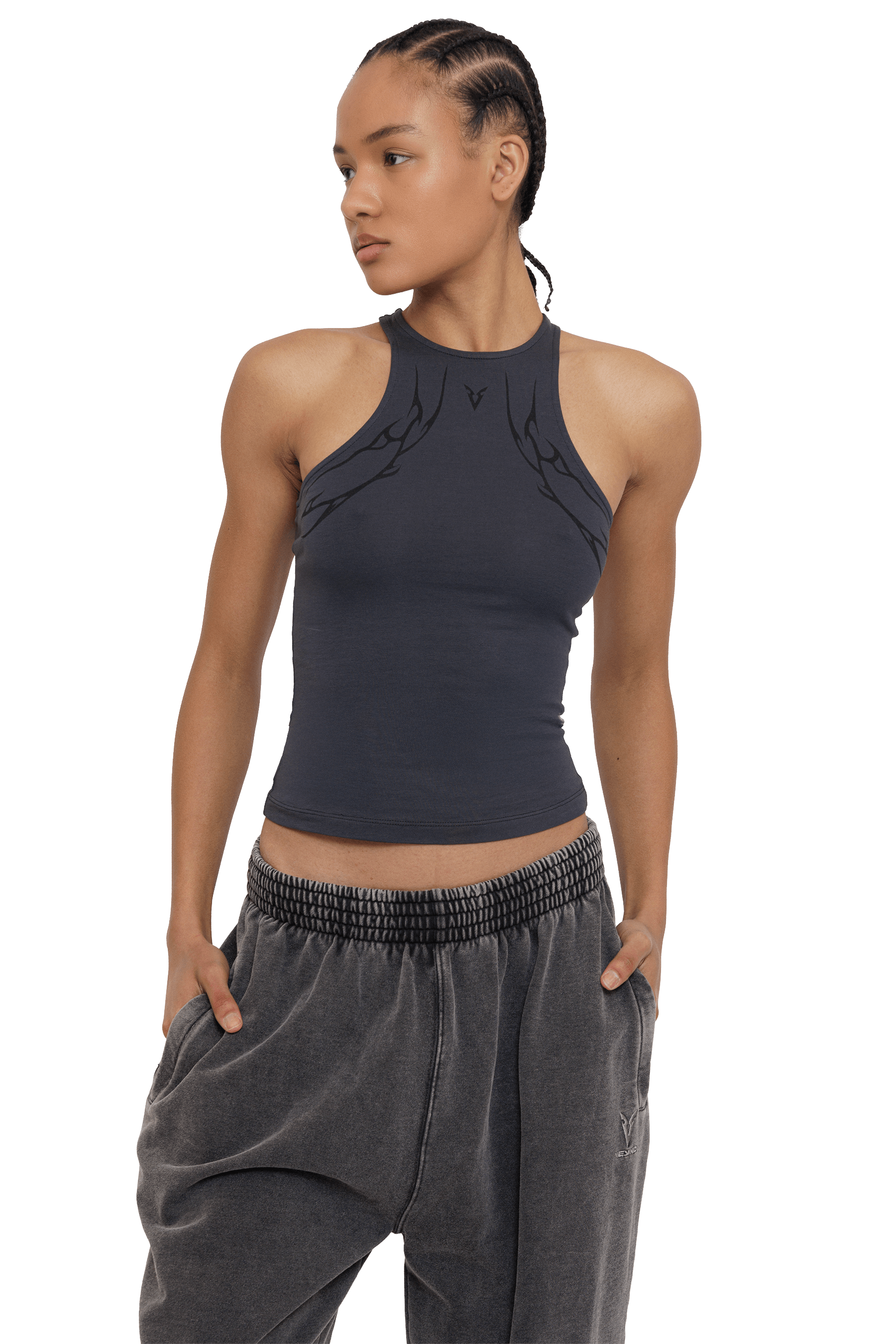 TANK VEINS GRAPHIC - GRAY