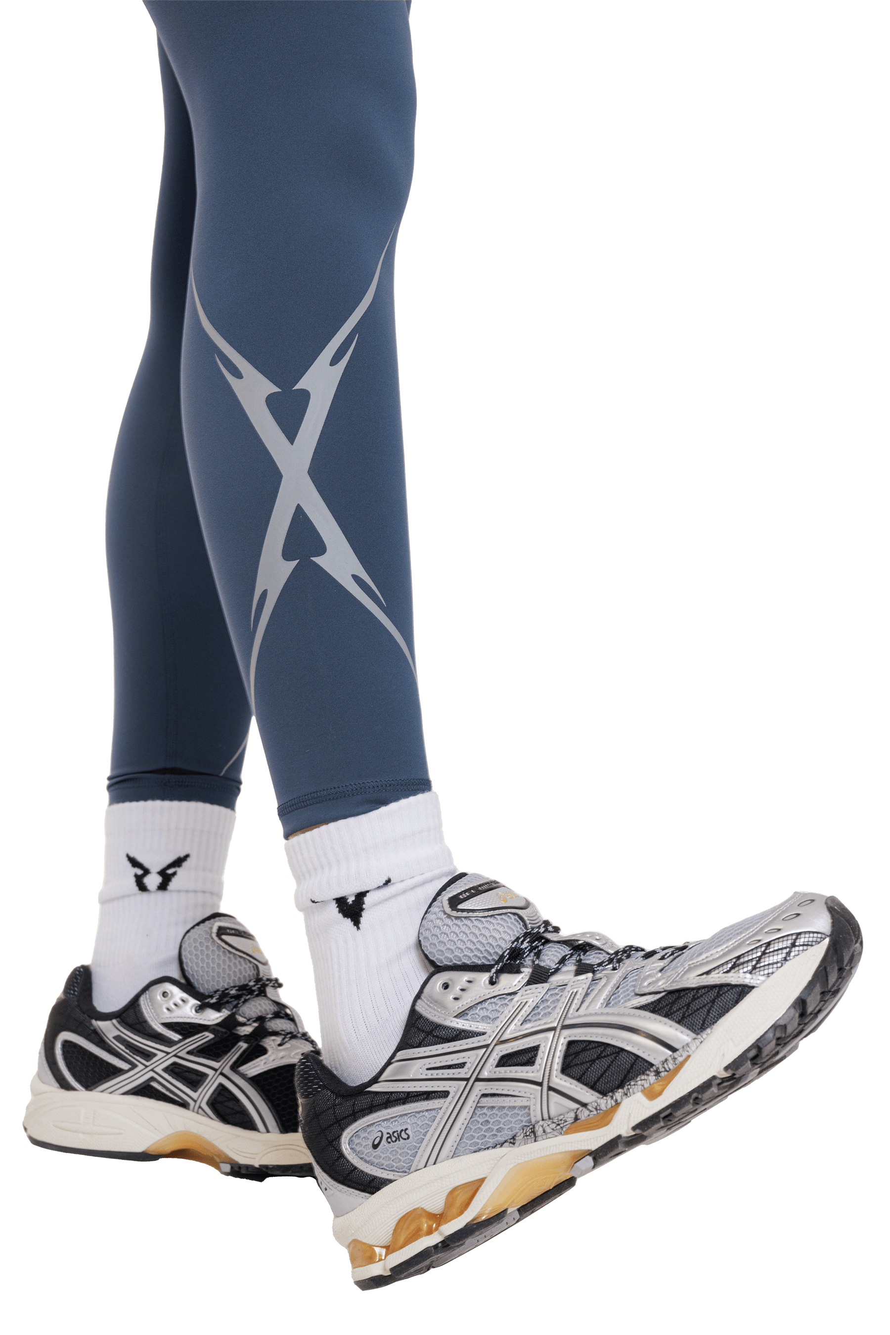 LEGGINGS CROSS GRAPHIC - Navy