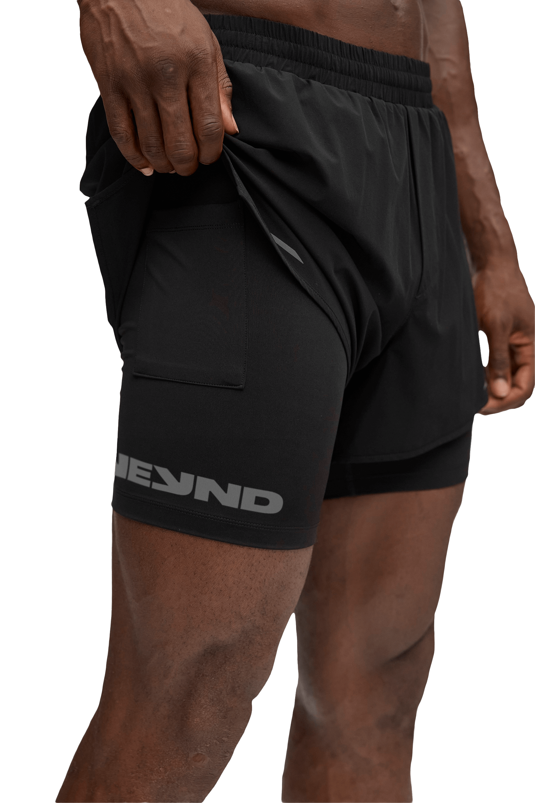 5" 2-IN-1 SHORTS - Black