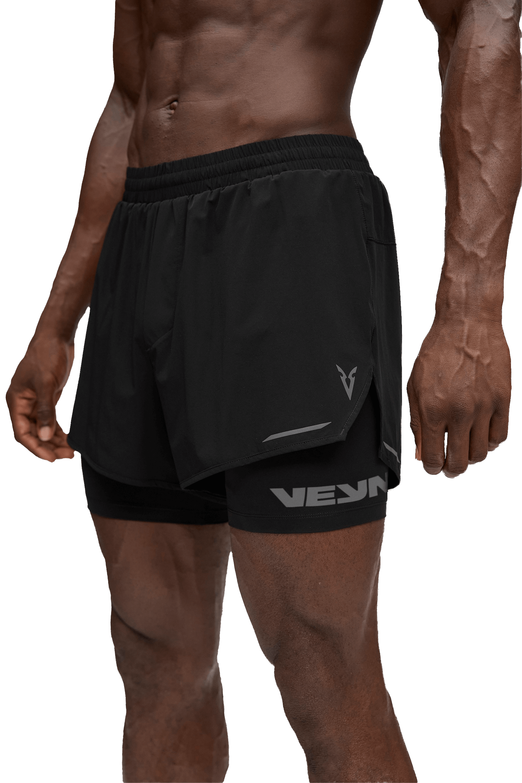 5" 2-IN-1 SHORTS - Black