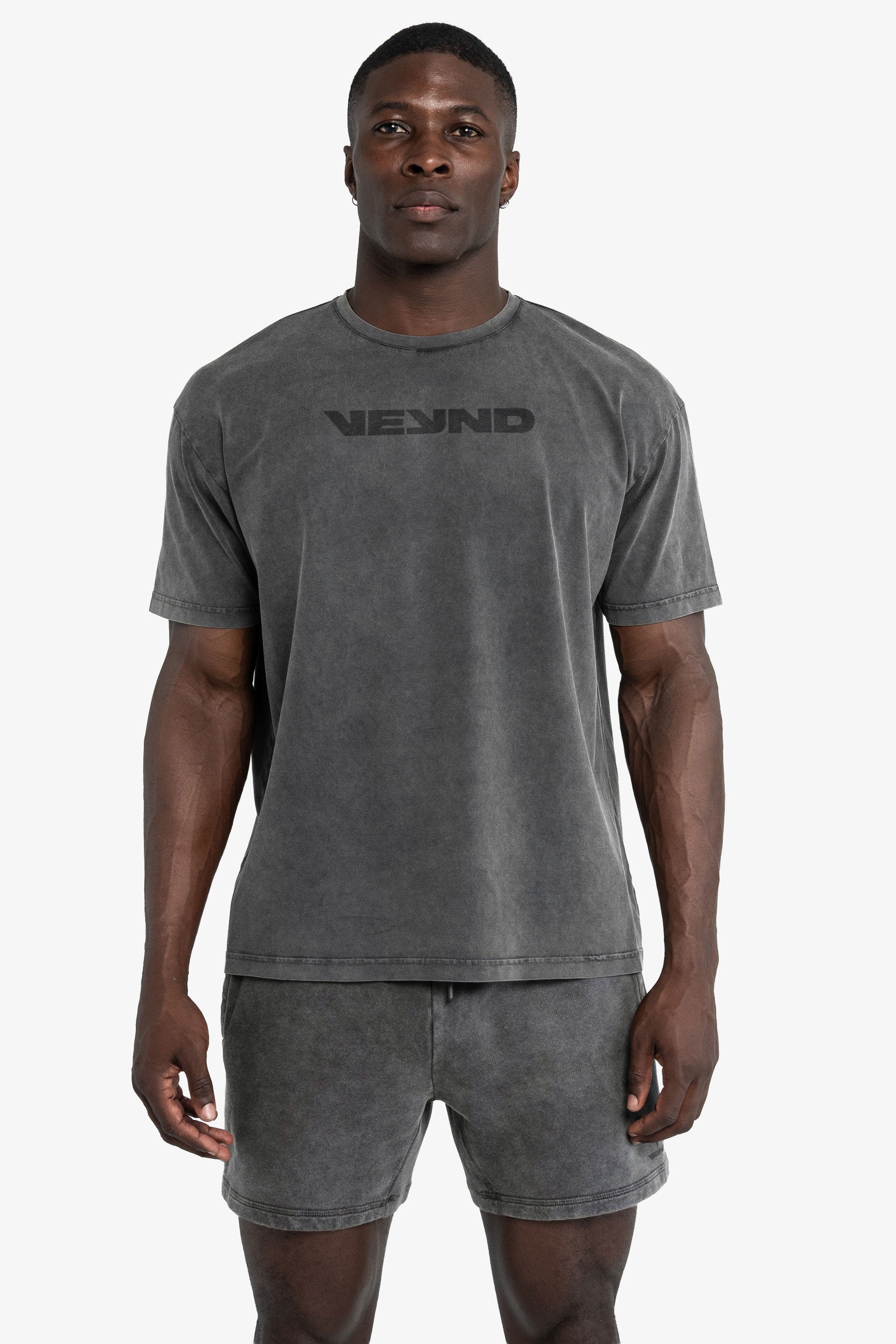 BOXY T-SHIRT OVERSIZED FIT - STORM GRAY