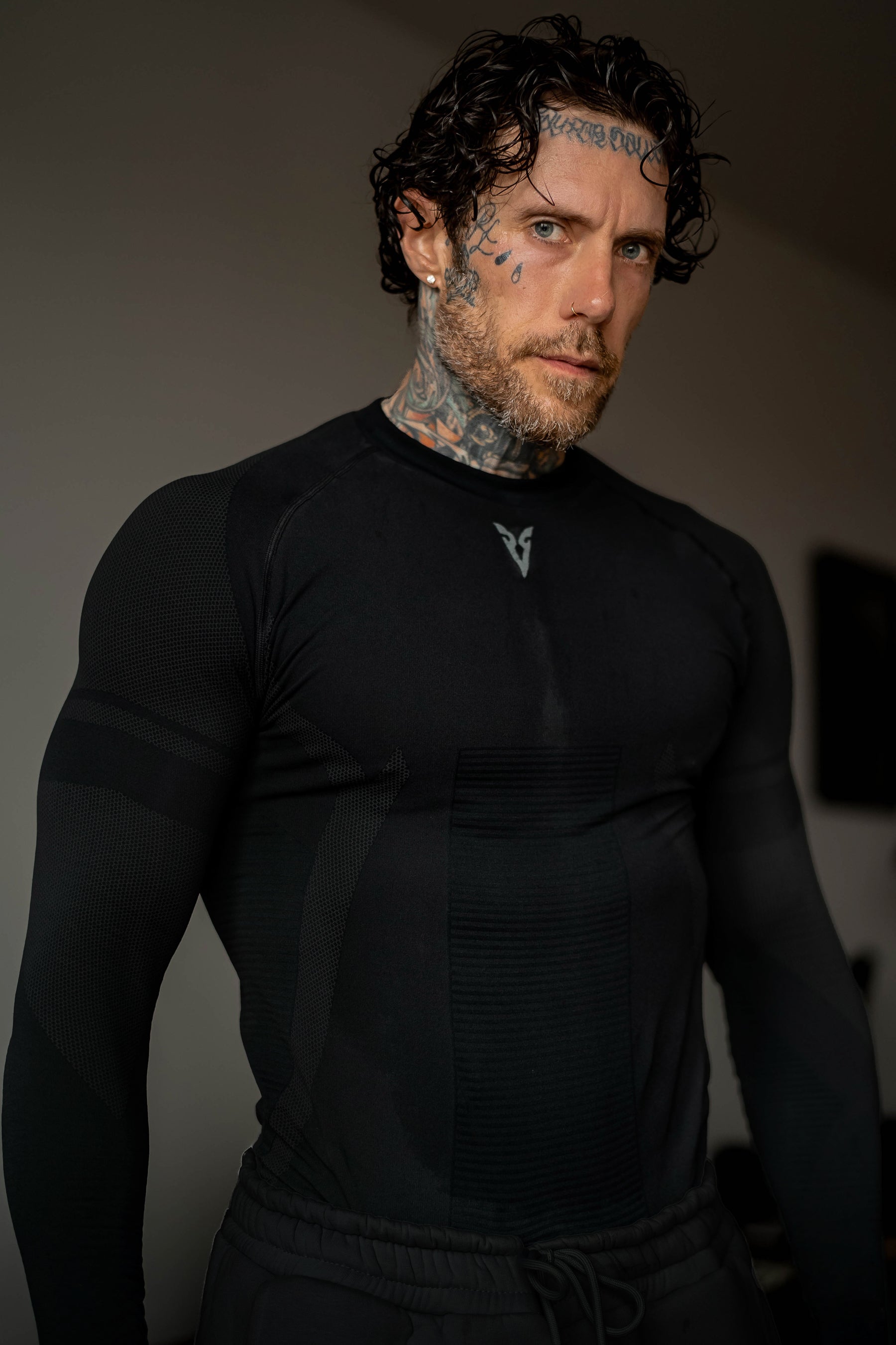 LONG SLEEVED T-SHIRT SEAMLESS - Black