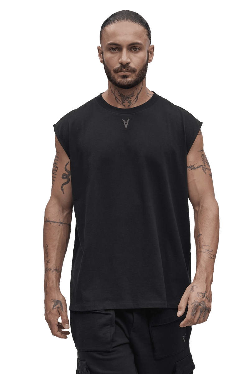 V_LYFE220 SLEEVELESS T-SHIRT - Black