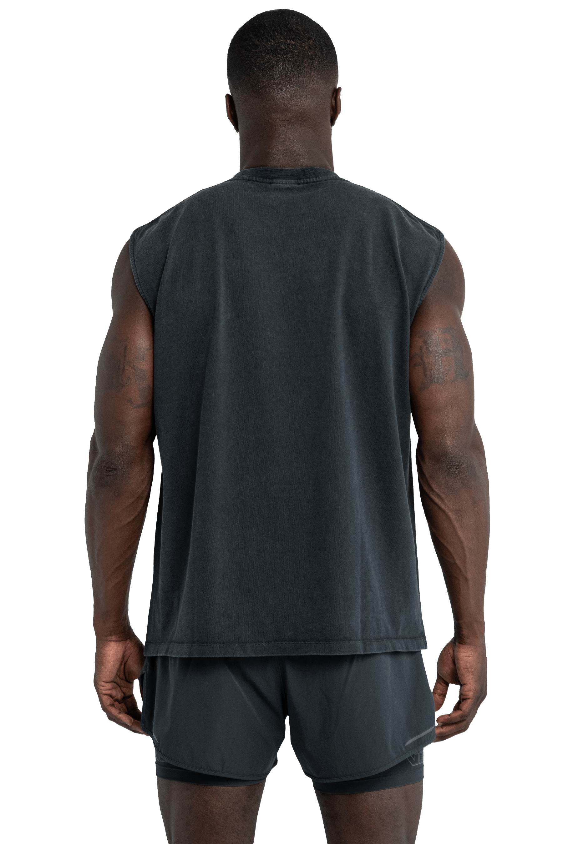 SLEEVELESS T-SHIRT - Gray Vintage