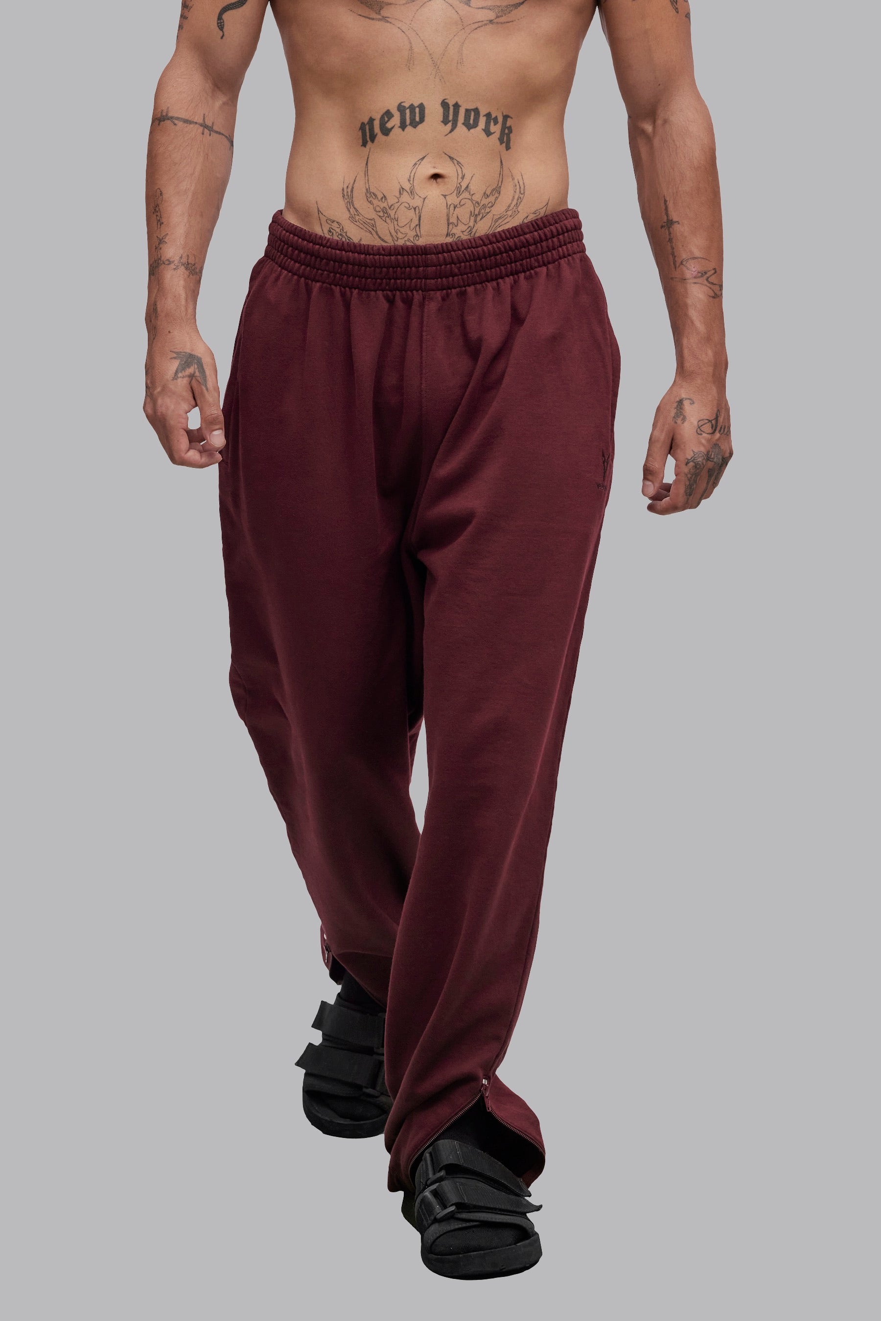 V LYFE420 JOGGERS Burgundy VEYND Veynd