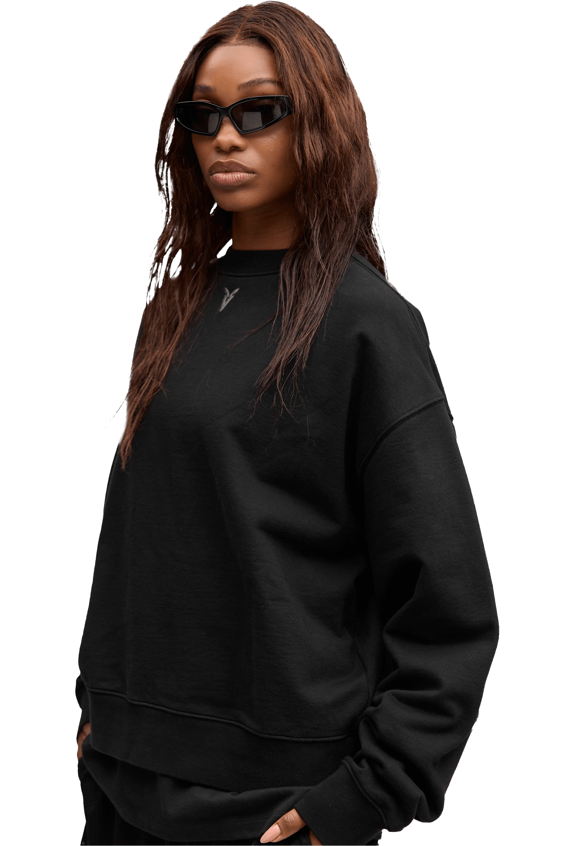 MEN'S BOXY SWEATER - Black | VEYND – Veynd