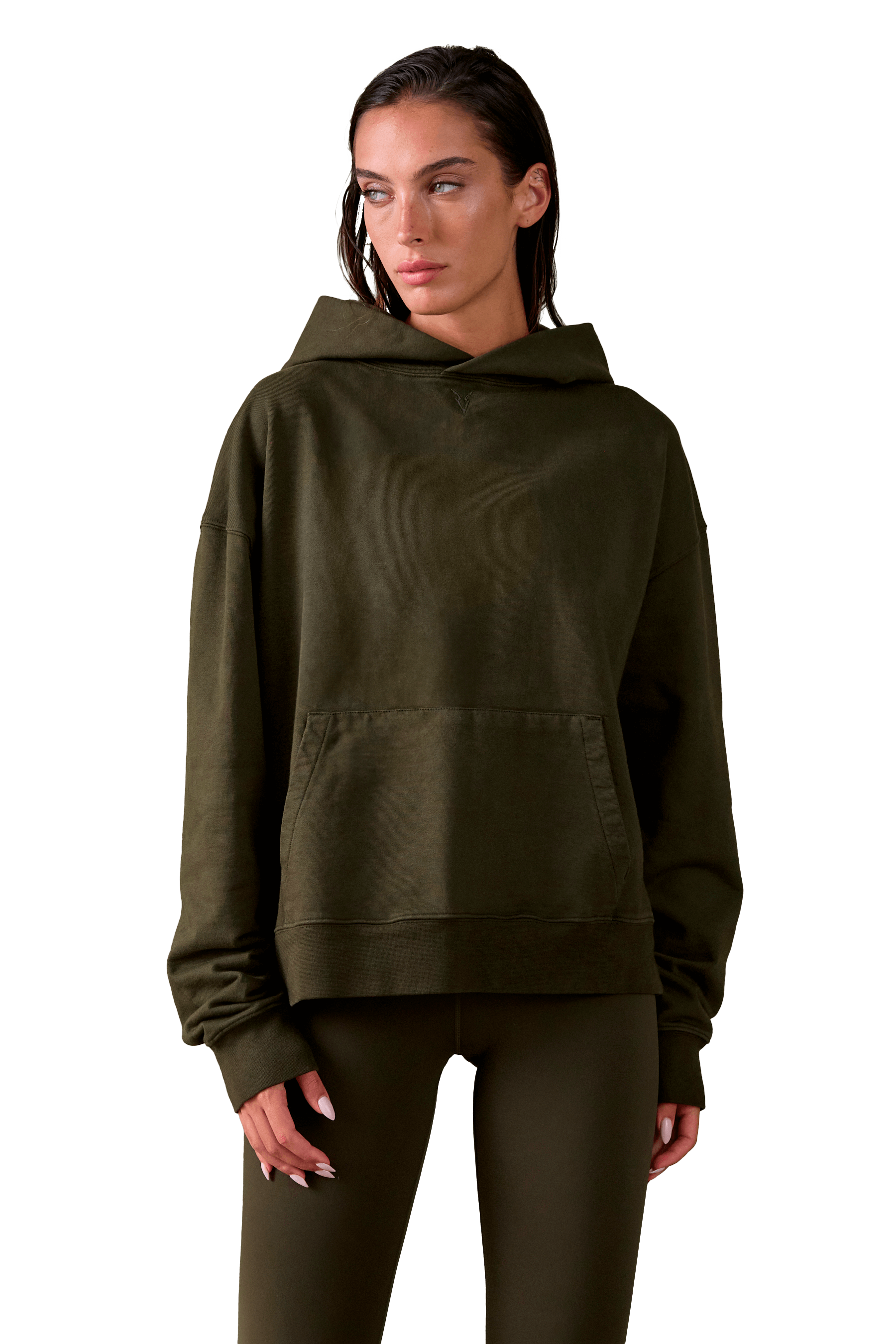 MEN'S BOXY HOODIE - Khaki | VEYND – Veynd