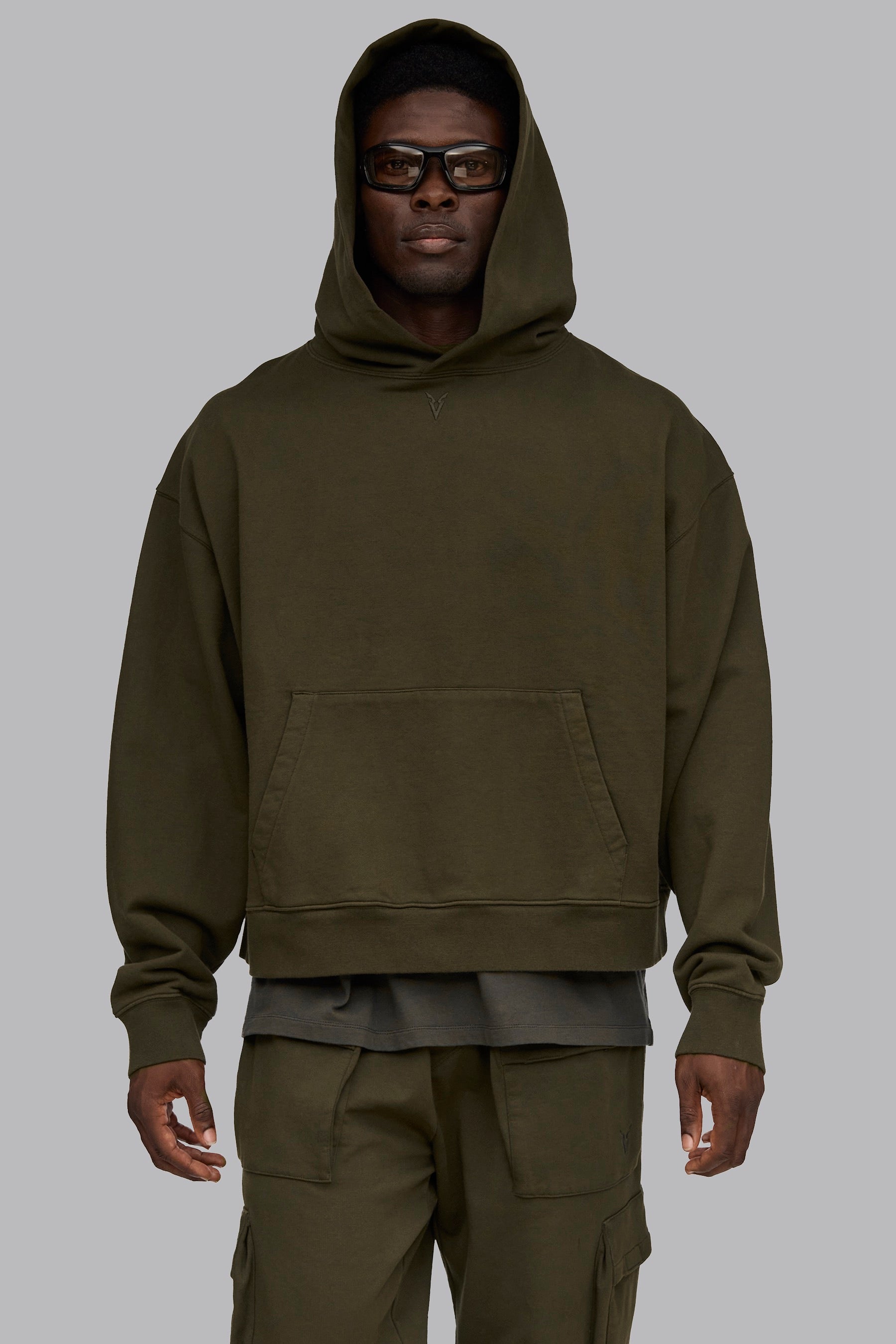 Mens khaki hoodies on sale