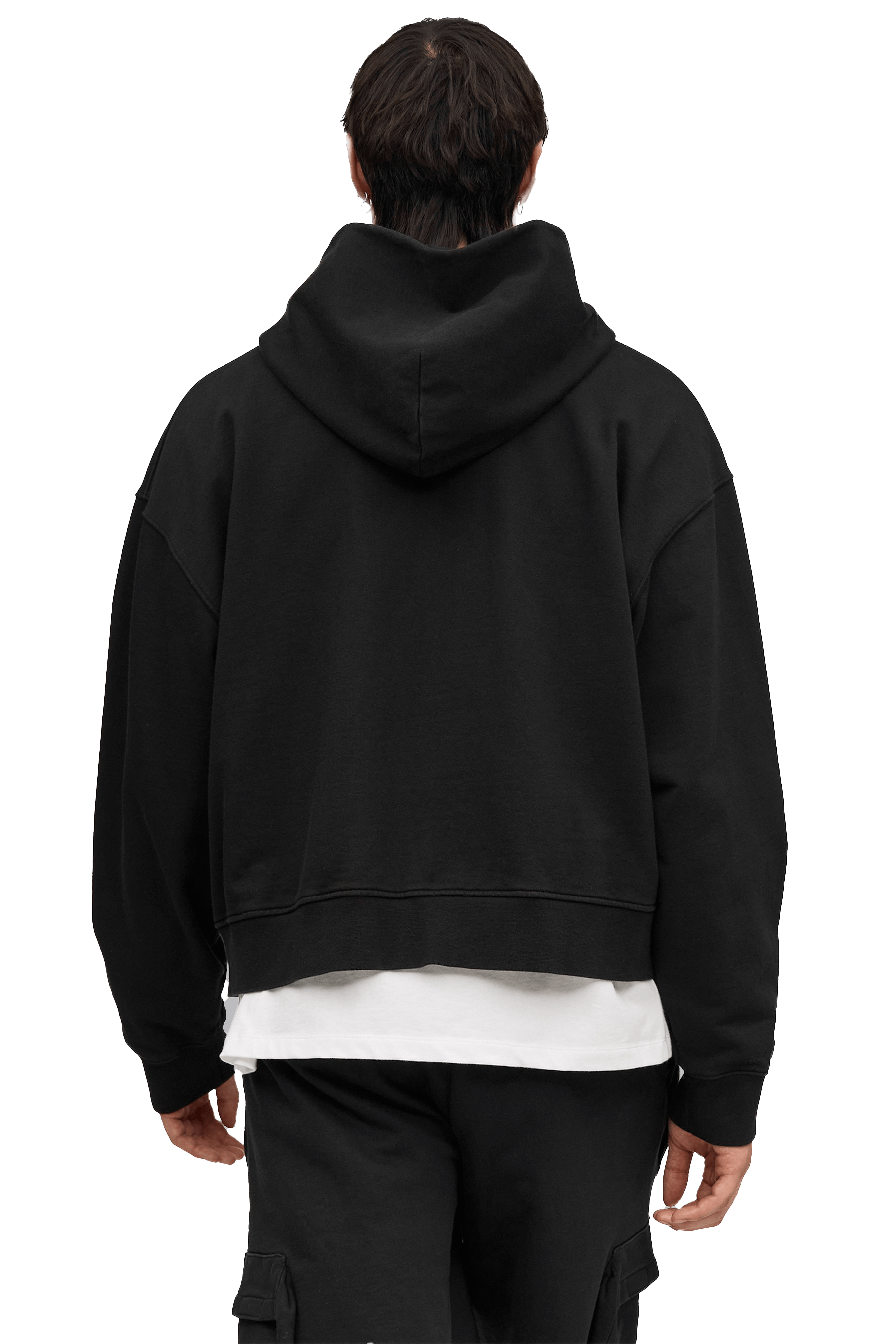 MEN'S BOXY ZIP HOODIE - Black | VEYND MEN'S BOXY ZIP HOODIE - Black | VEYND