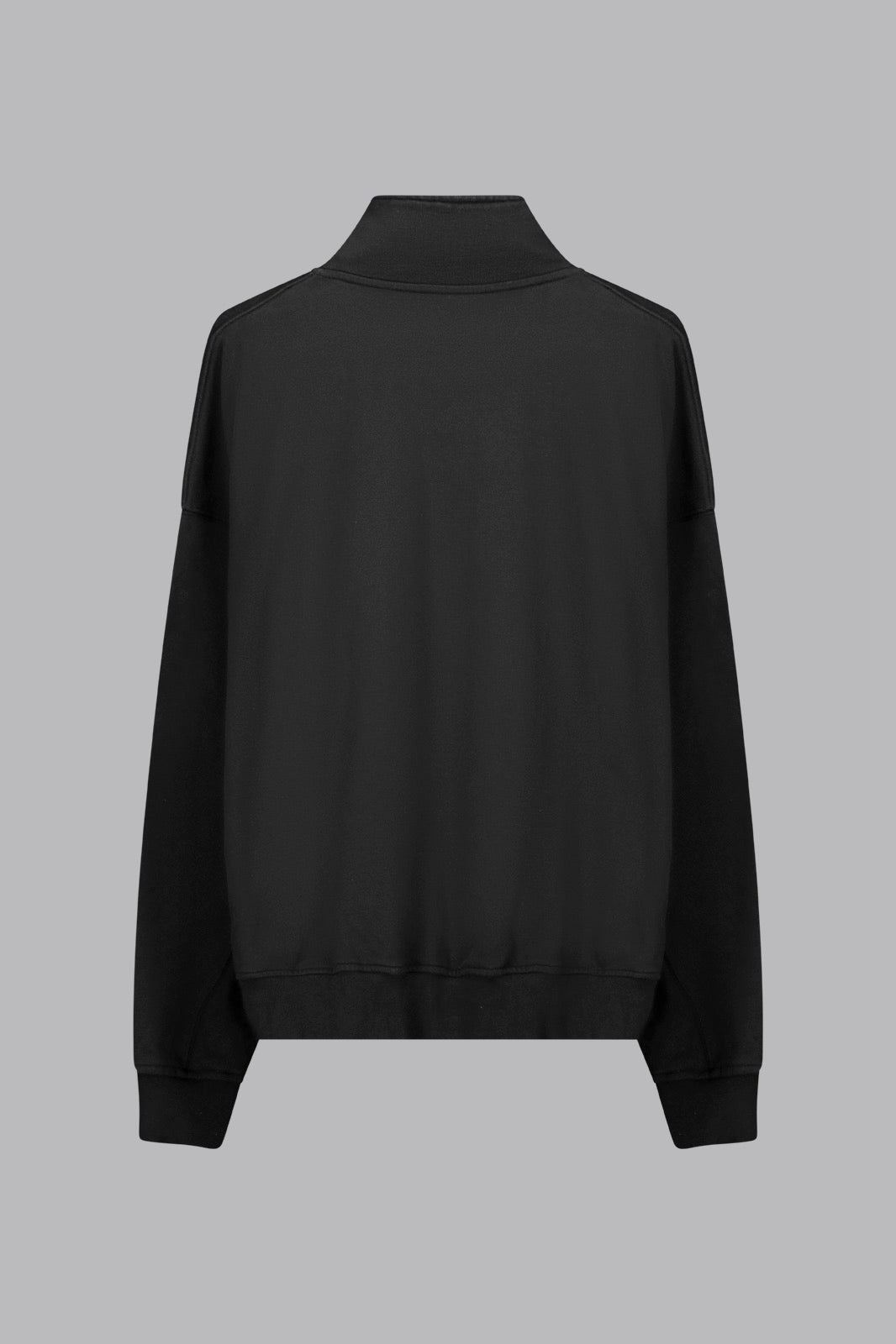Zip Up Sweater - Black