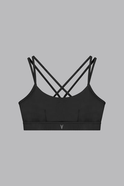 ZTGD Women's Strappy Sports Bra U-Shaped Back Women Bras Inner Wear Garment  Black S at  Women's Clothing store