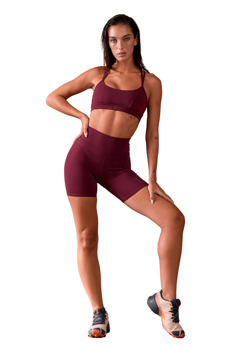 SPORTS BRA STRAPPY - Burgundy