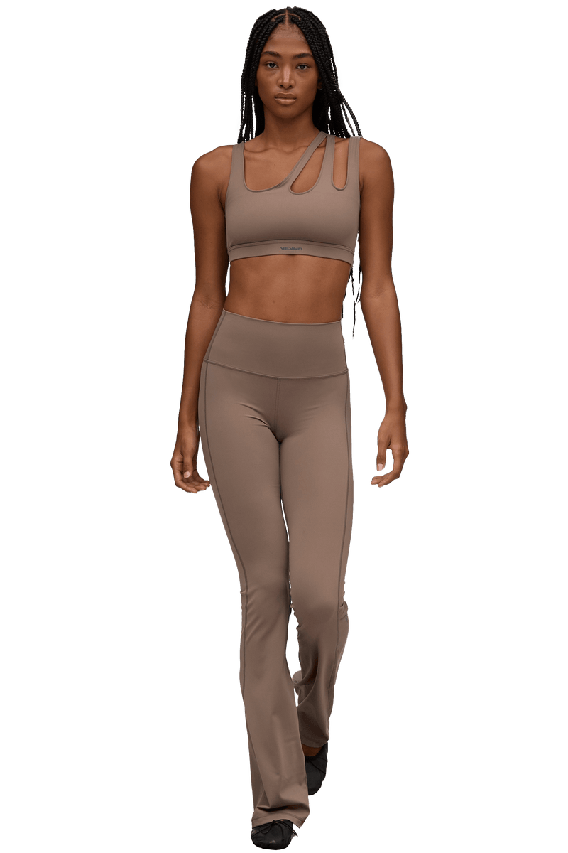 SPORTS BRA ASYMMETRIC - Tan