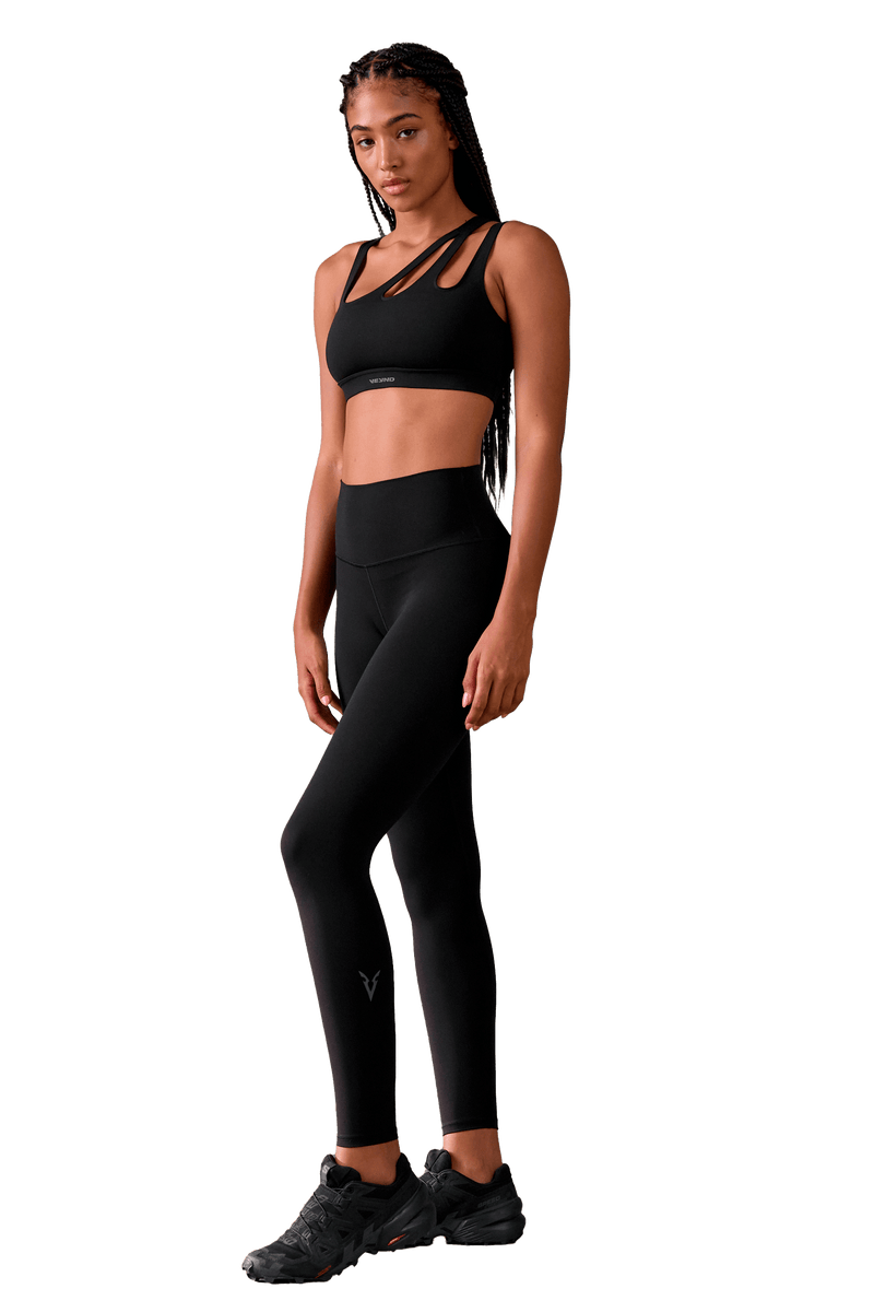 SPORTS BRA ASYMMETRIC - Black