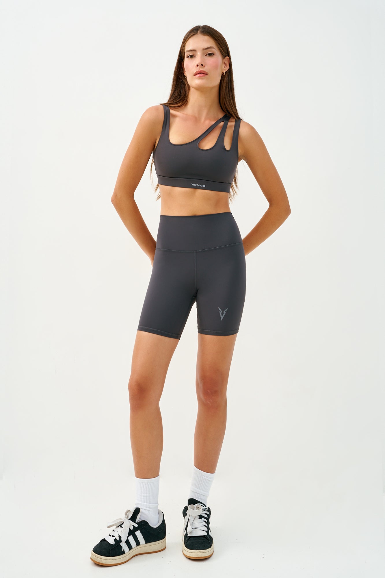 SPORTS BRA ASYMMETRIC - Dark Gray