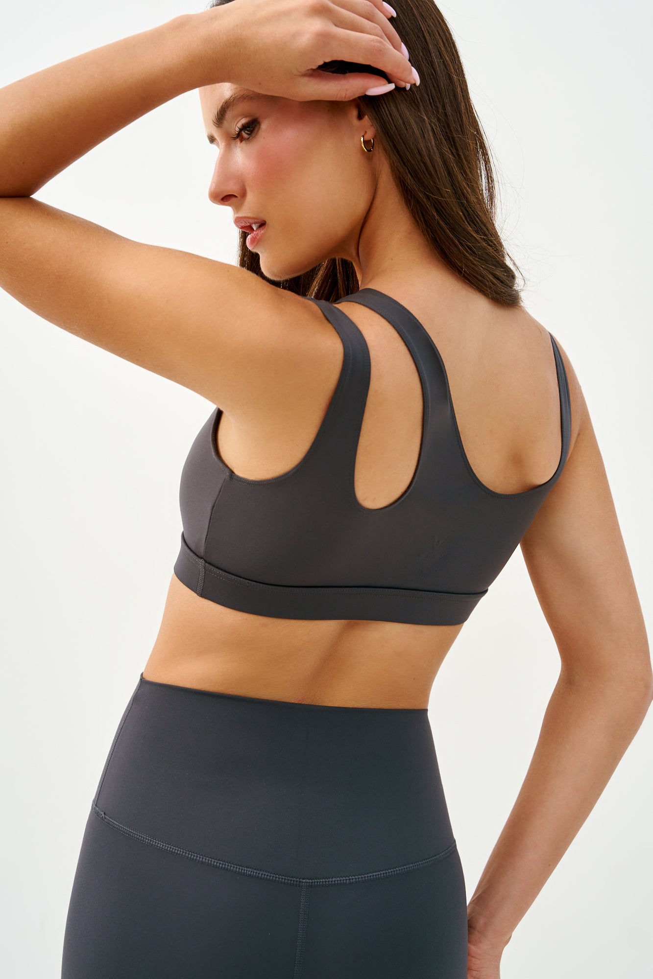 SPORTS BRA ASYMMETRIC - Dark Gray