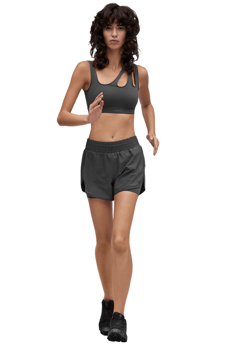 SPORTS BRA ASYMMETRIC - Dark Gray