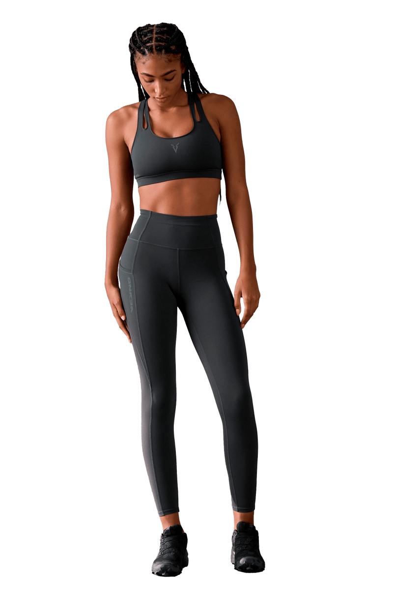 SPORTS BRA CUT OUT - Dark Gray