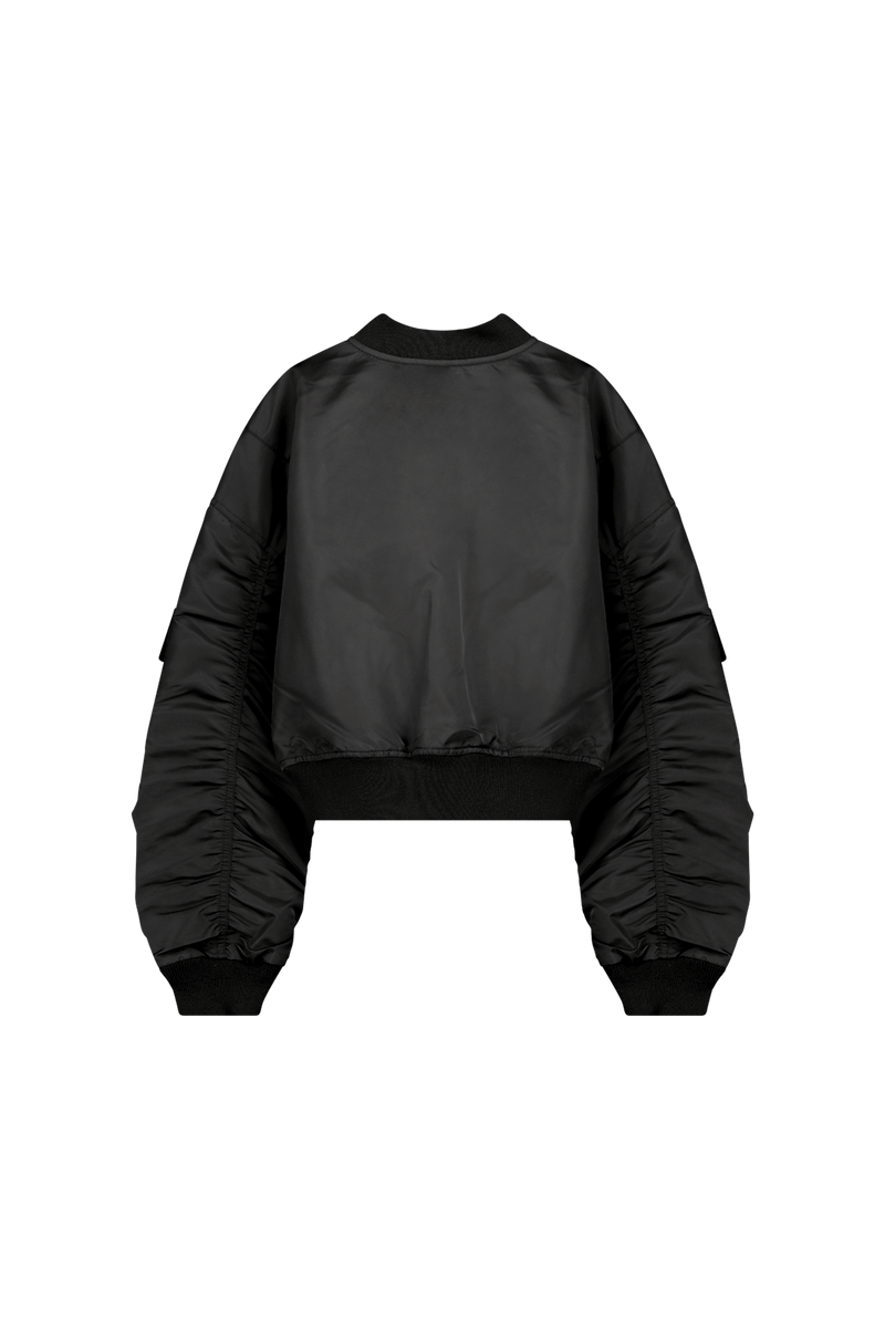 V_FLYTE BOXY BOMBER JACKET - Black