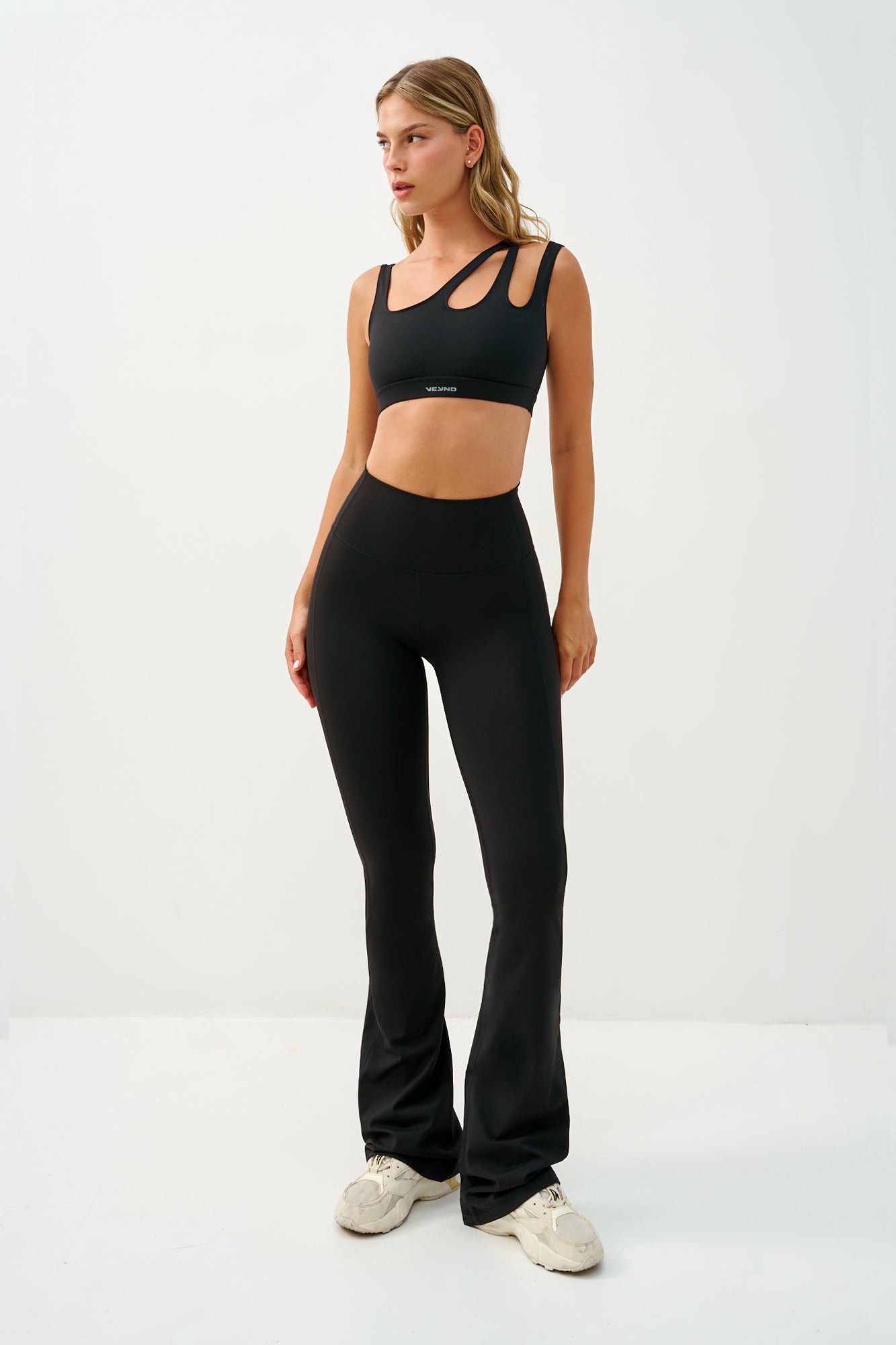 FLARED LEGGINGS - Black