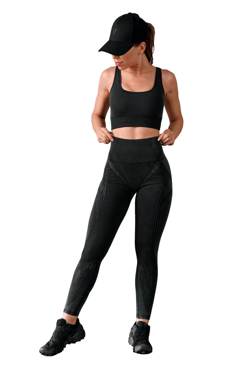 LEGGINGS SEAMLESS - Black Vintage