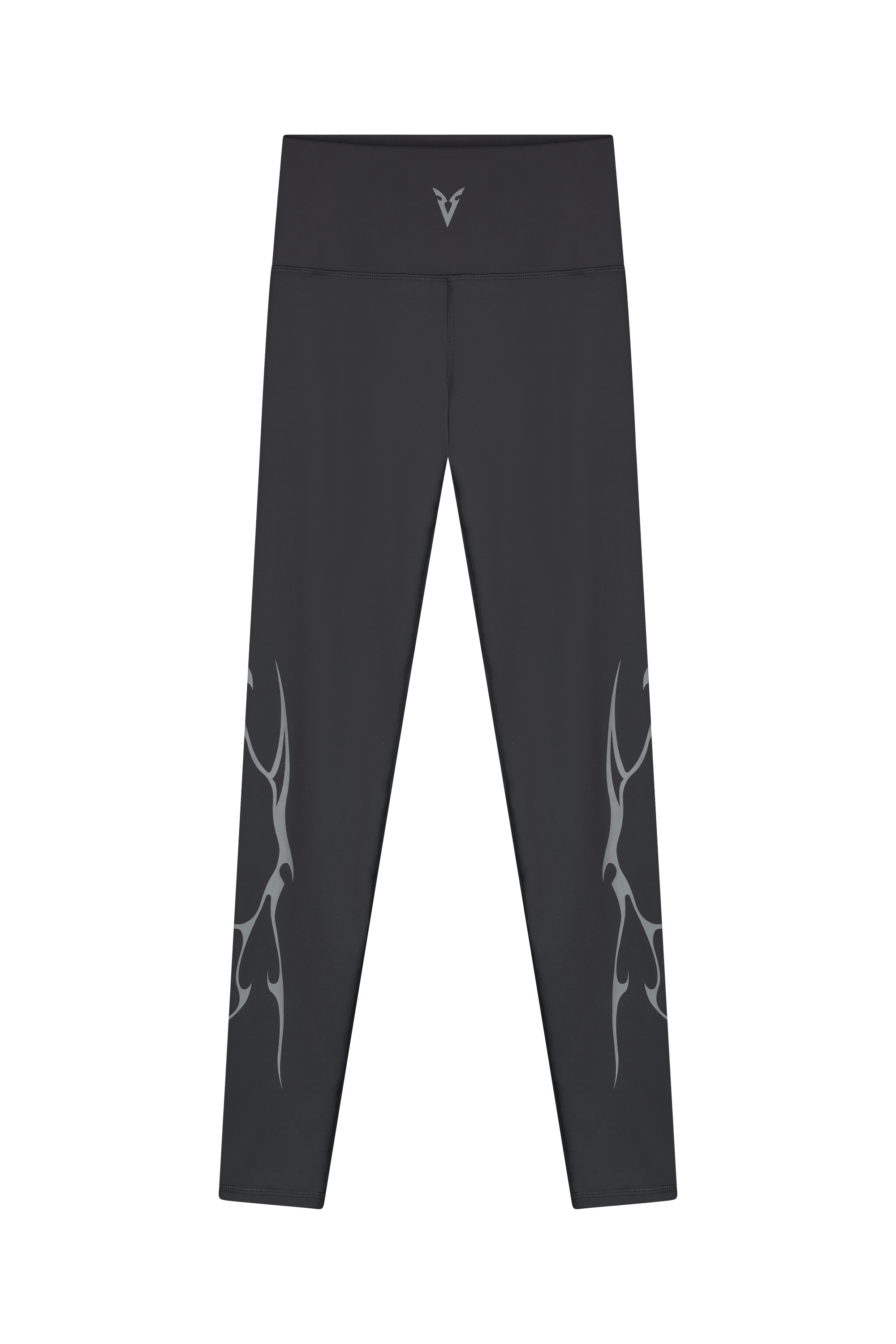 LEGGINGS GRAY VEINS GRAPHIC - GRAY