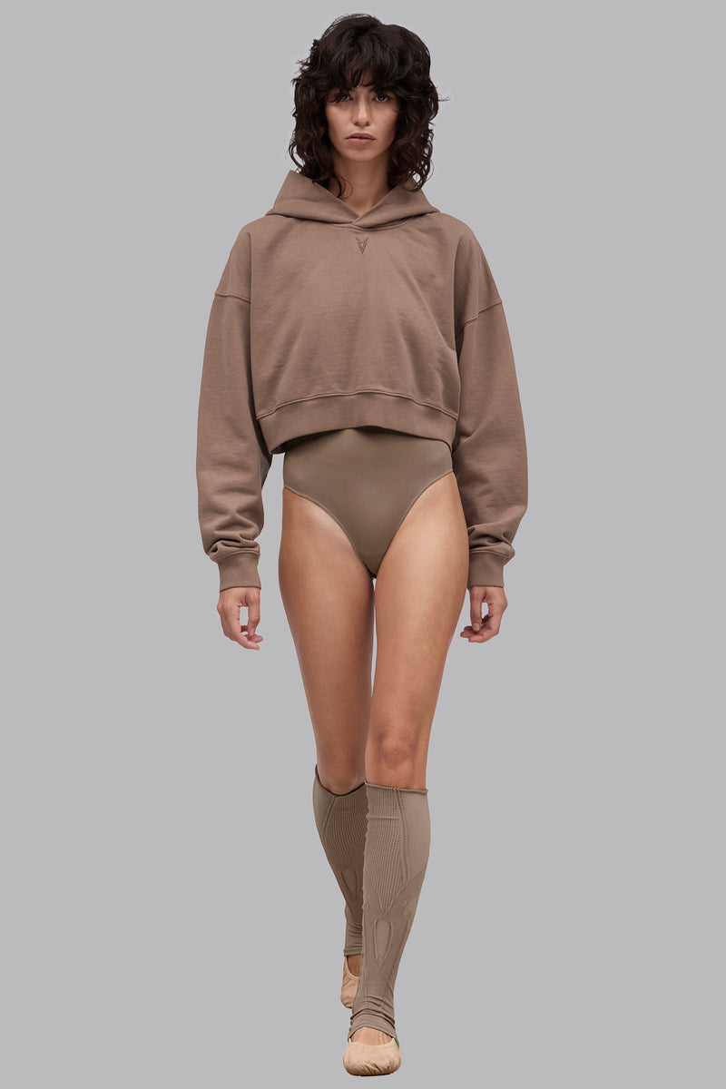 V_LYFE420 BOXY HOODIE - Tan