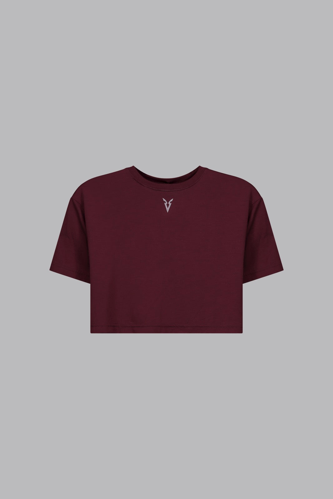 Signature Cropped T-shirt - Burgundy