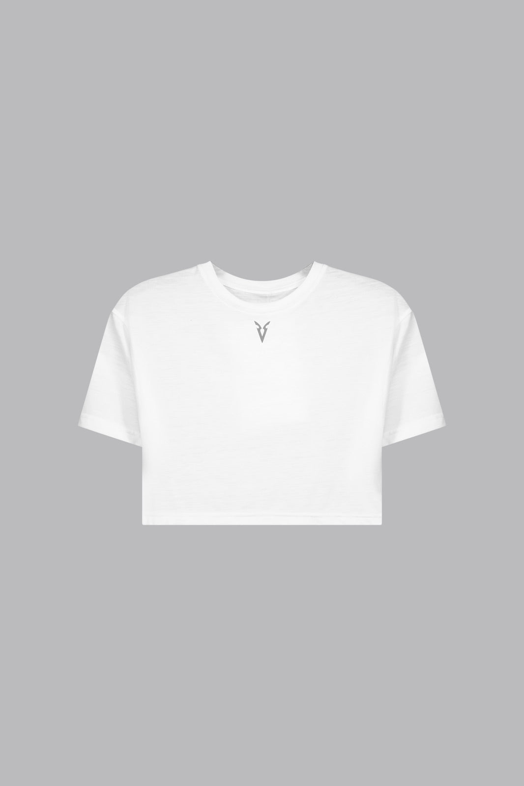 Signature Cropped T-shirt - Optic White