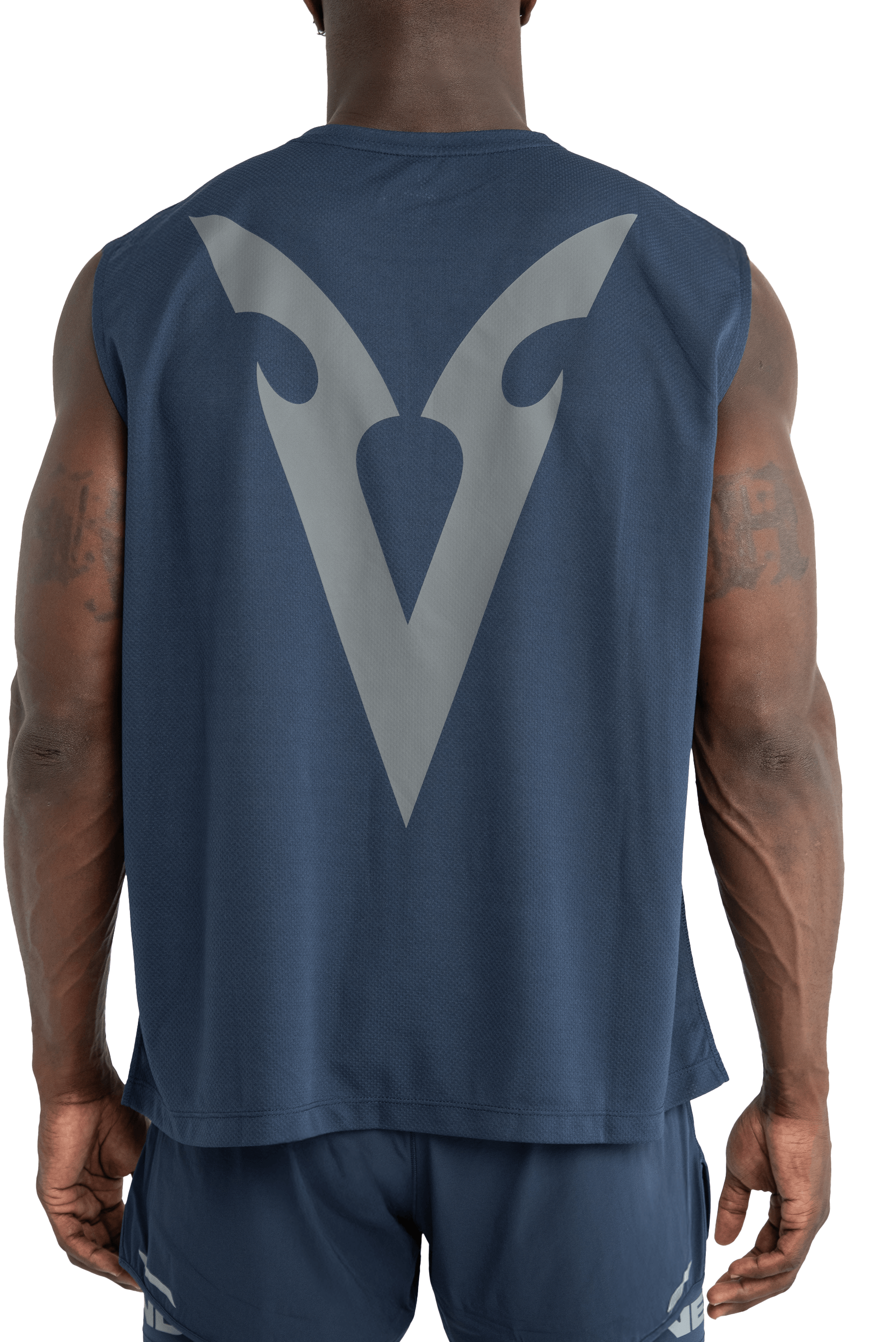 トップス VEYND SLEEVELESS T-SHIRT VEINS GRAPHIC SLEEVELESS T-SHIRT GRAY VEINS GRAPHIC - Black | VEYND