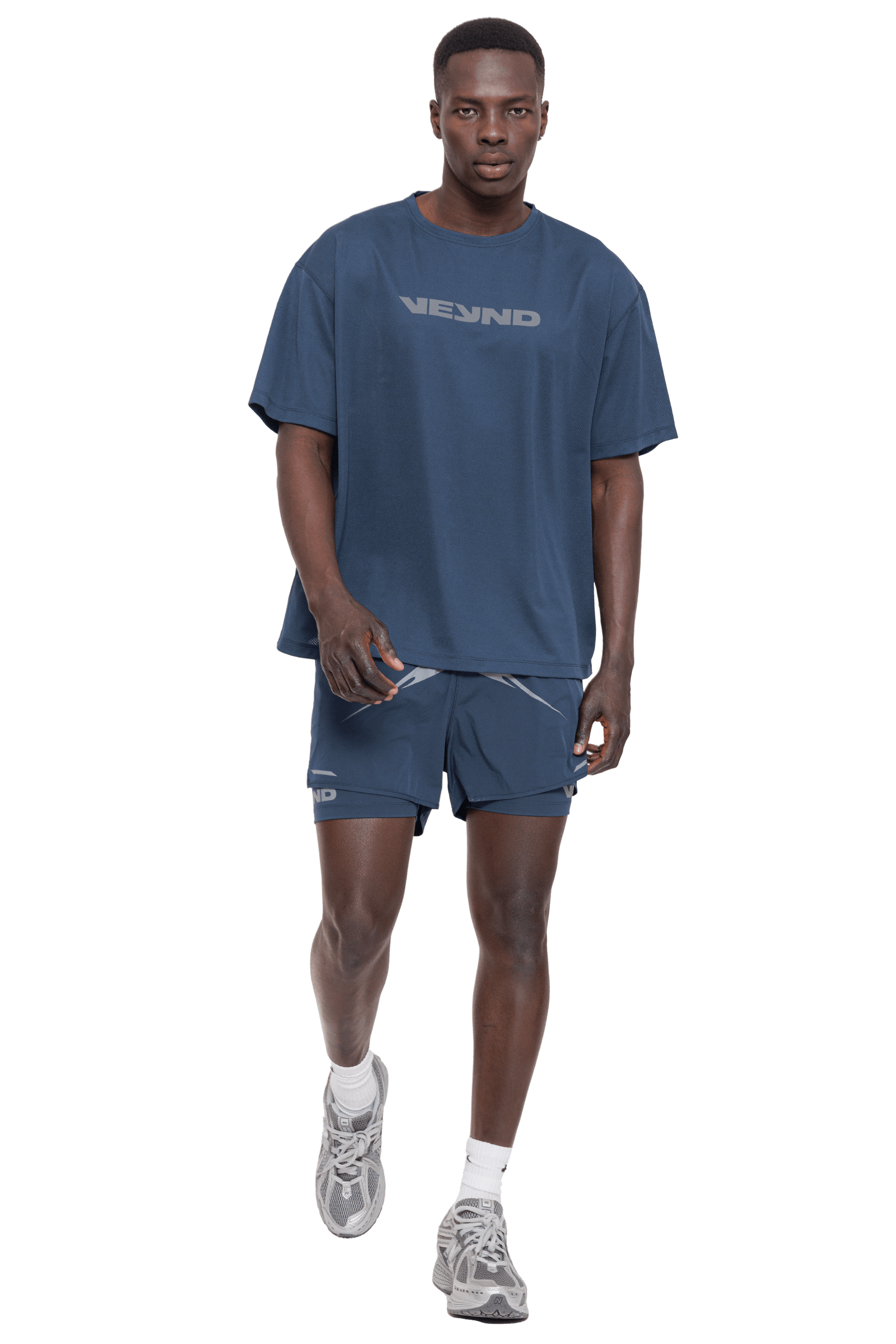 5” 2-IN-1 SHORTS CROSS GRAPHIC - NAVY